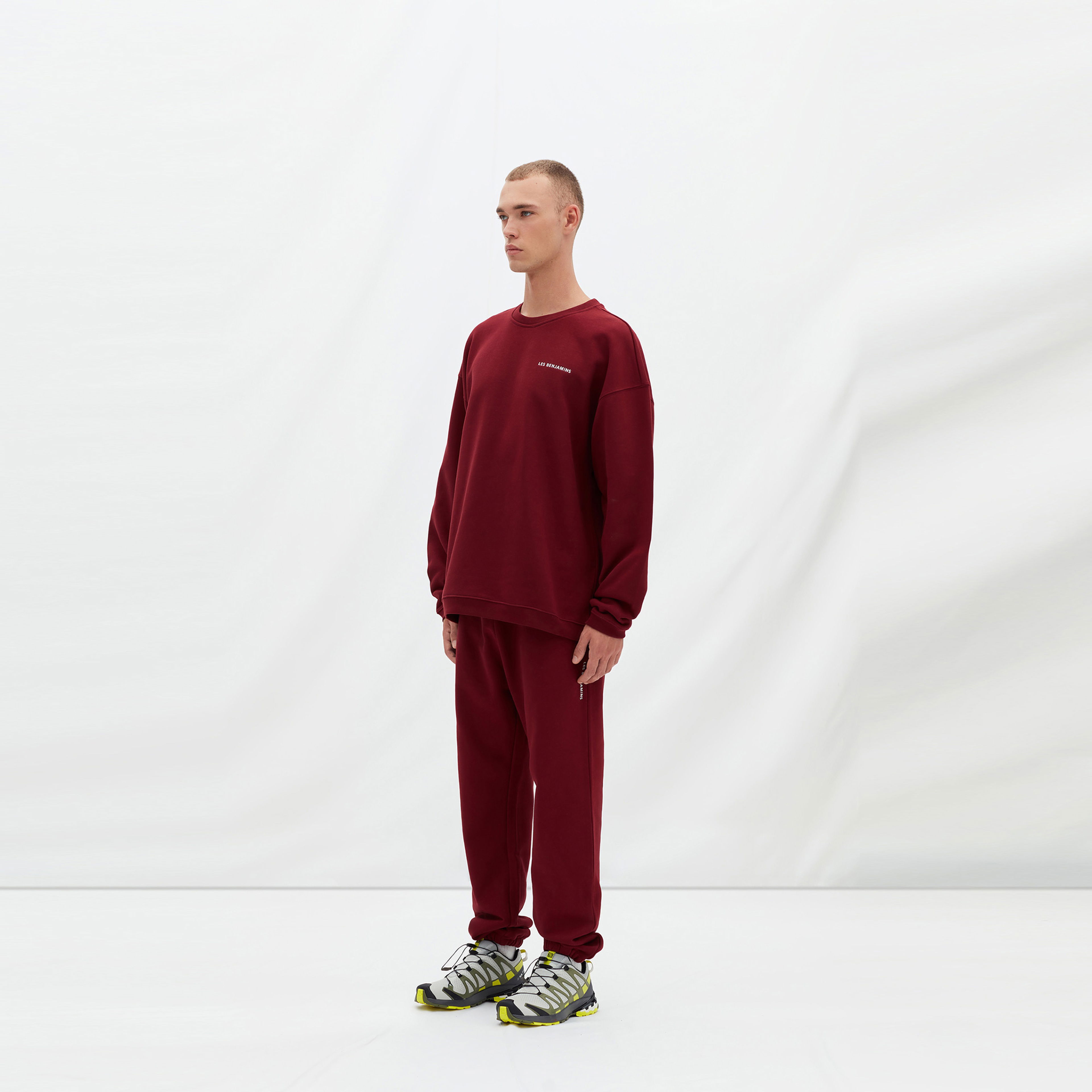 Les Benjamins Essentials Erkek Bordo Sweatshirt