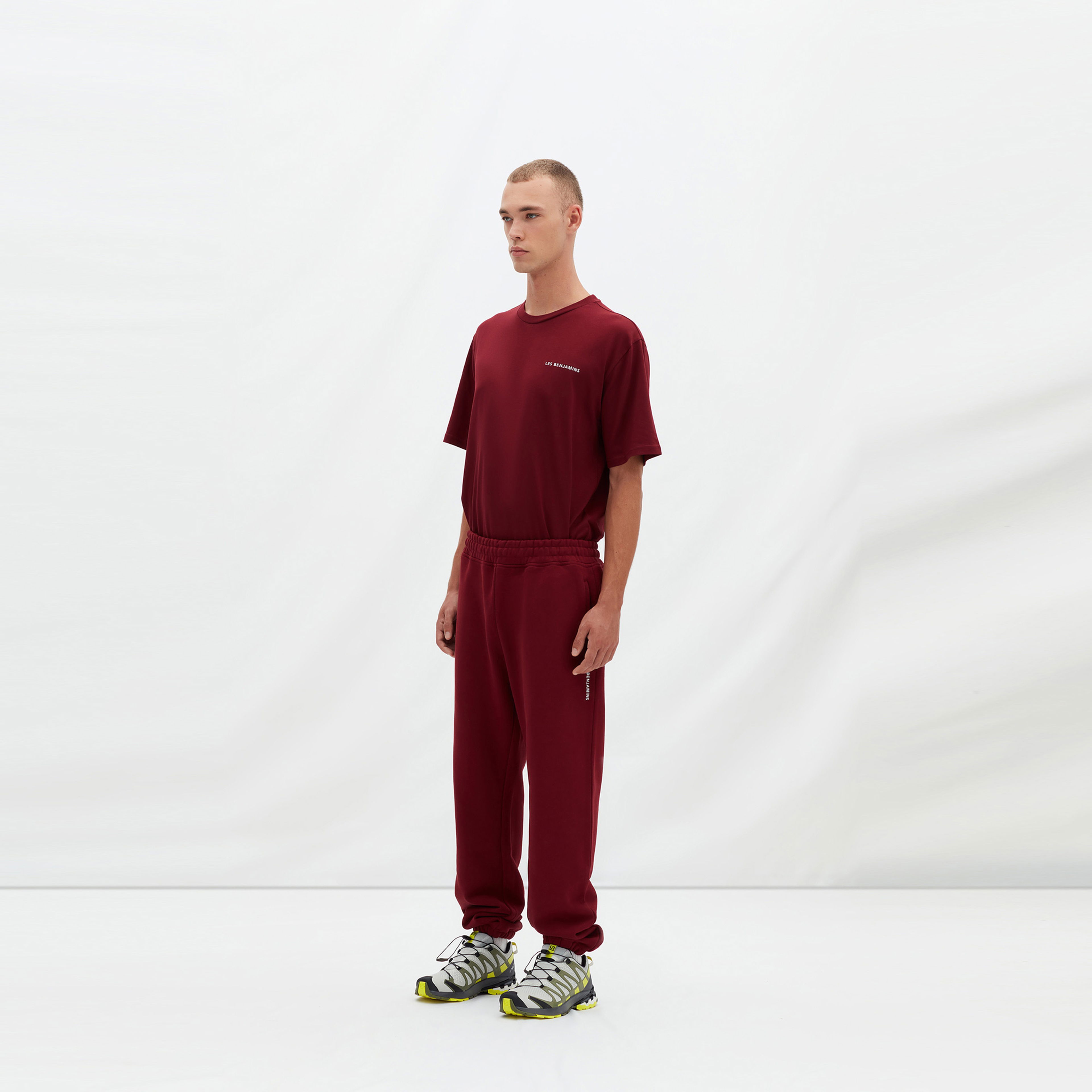 Les Benjamins Essentials Erkek Bordo T-Shirt