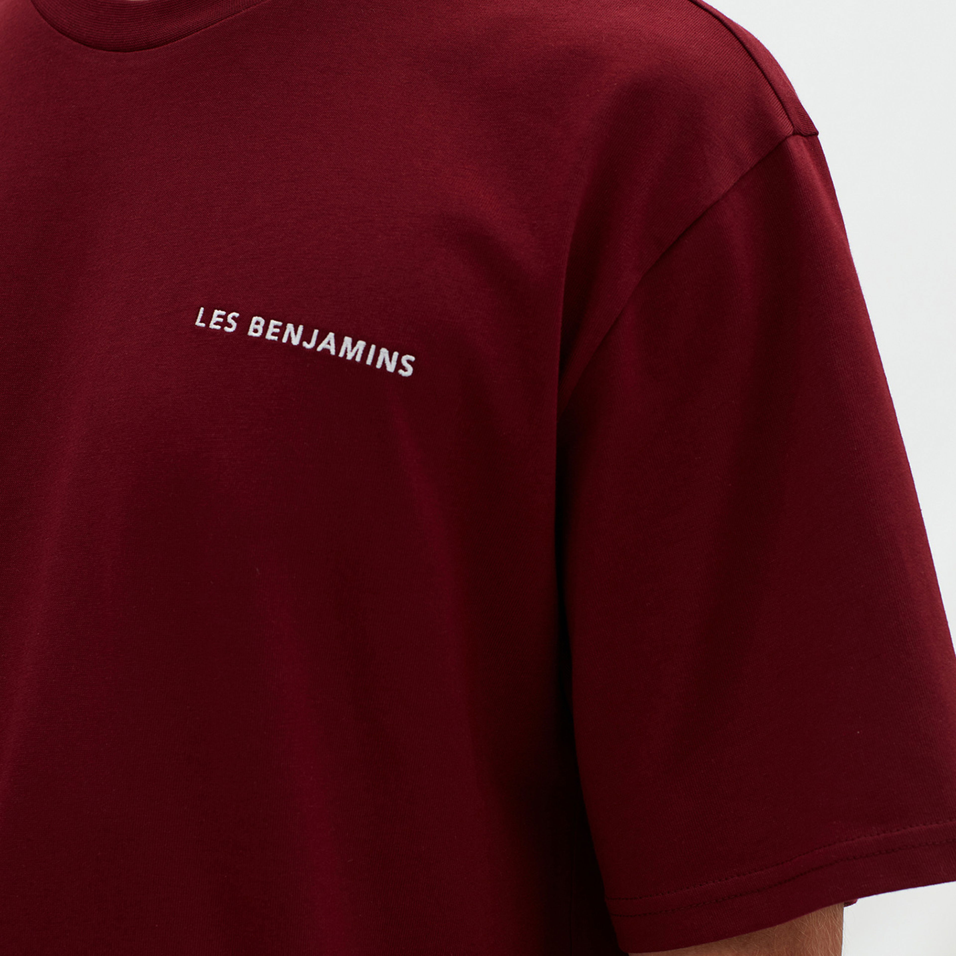 Les Benjamins Essentials Erkek Bordo T-Shirt