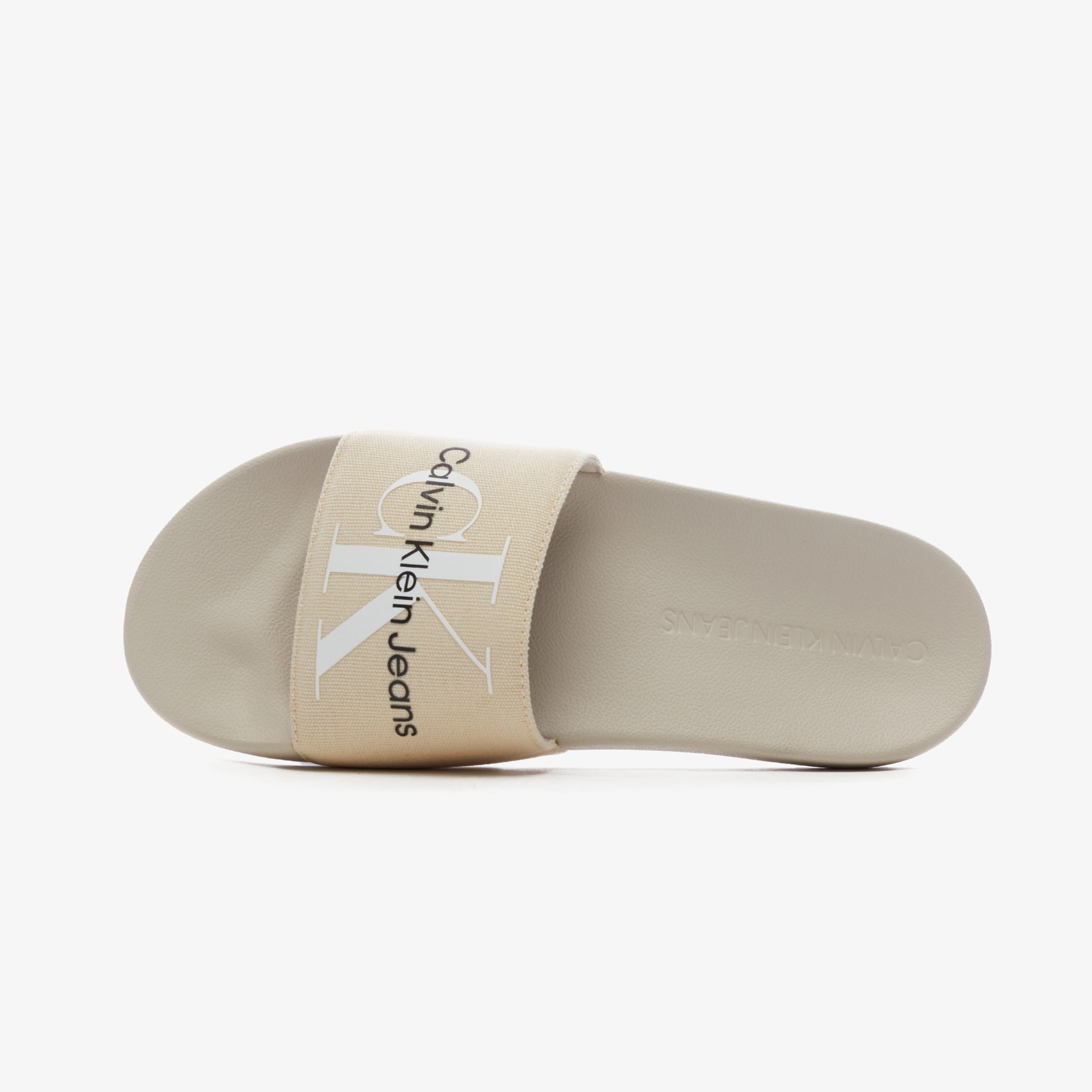 Calvin Klein Monogram Co Erkek Bej Terlik