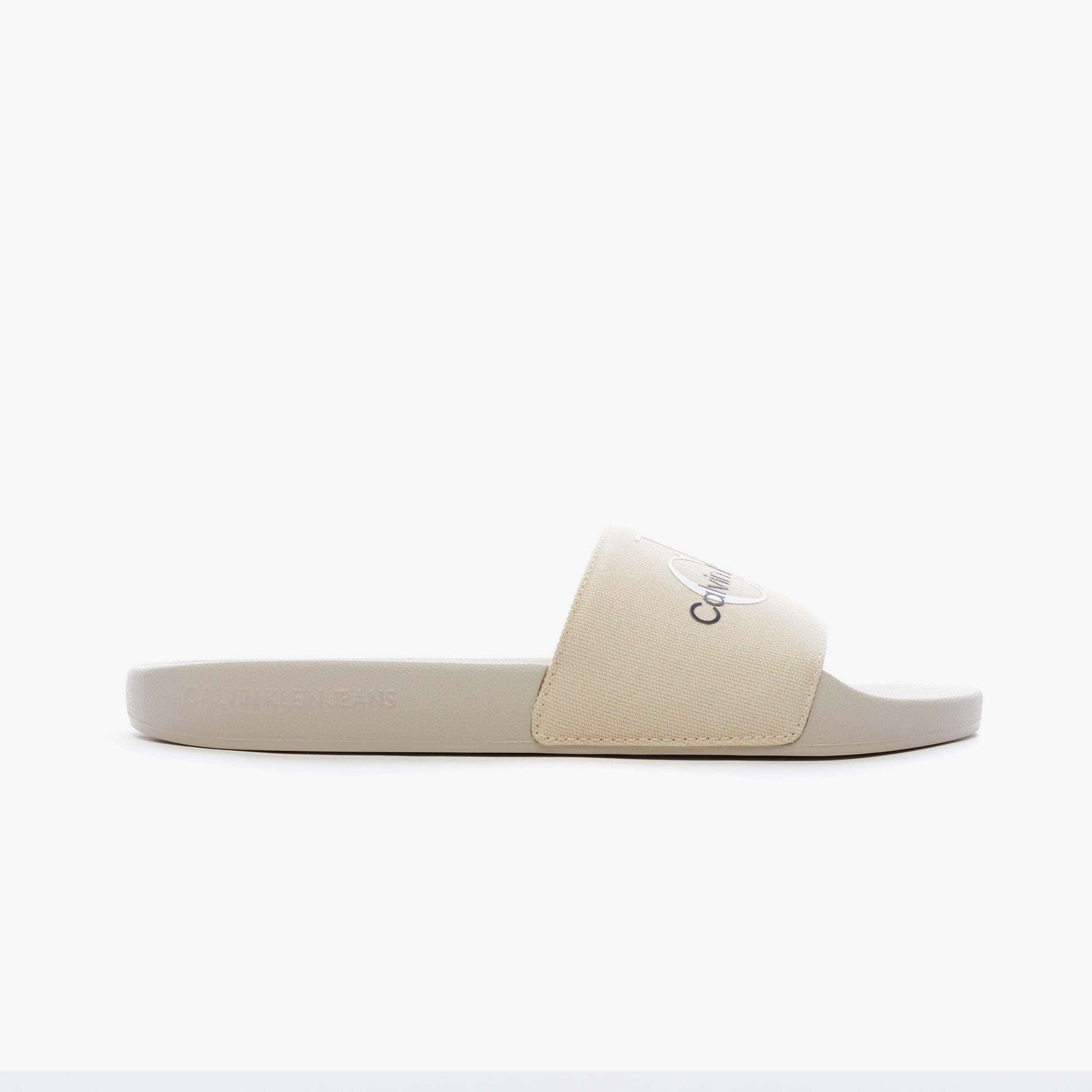 Calvin Klein Monogram Co Erkek Bej Terlik