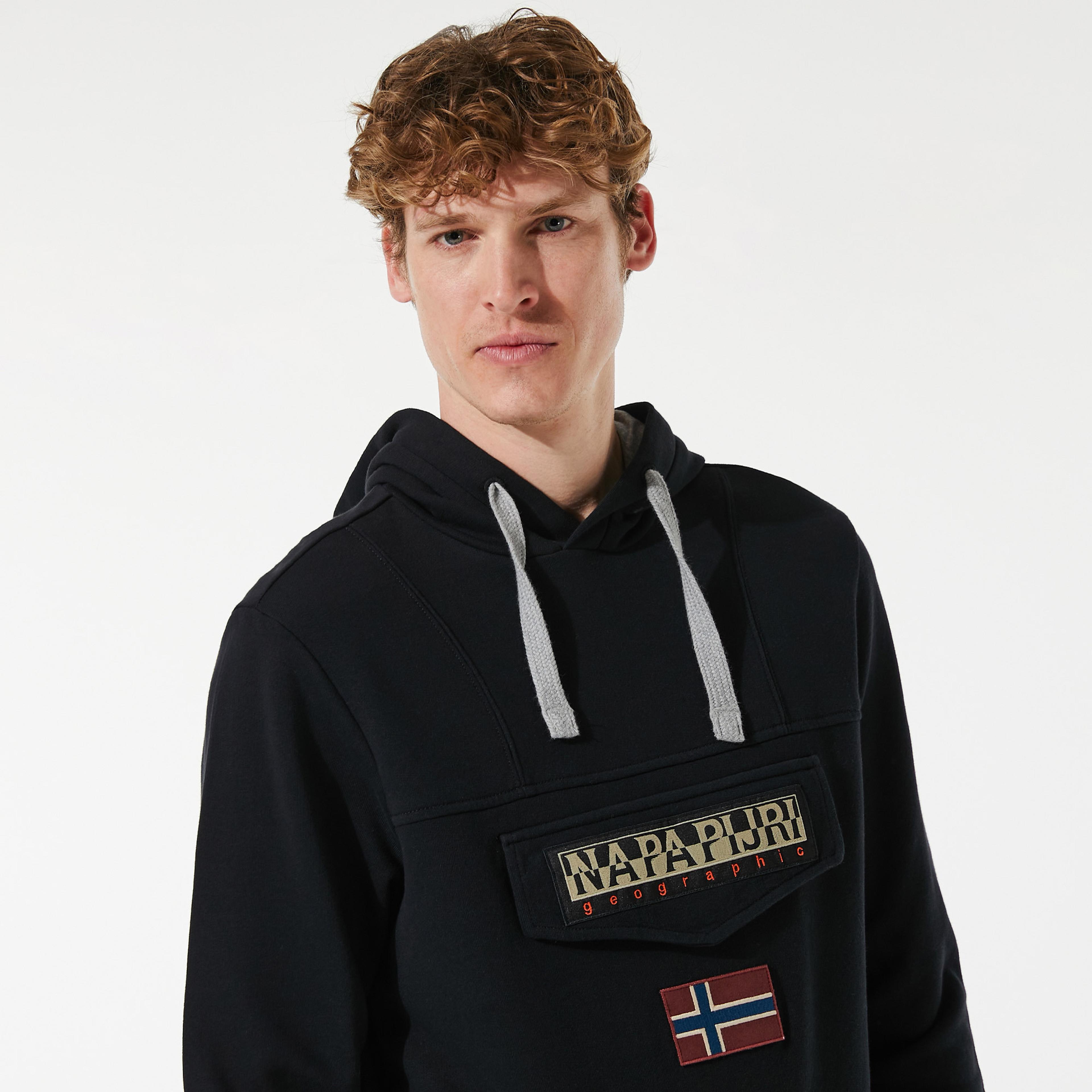 Napapijri Burgee Sum 4 Erkek Siyah Hoodie