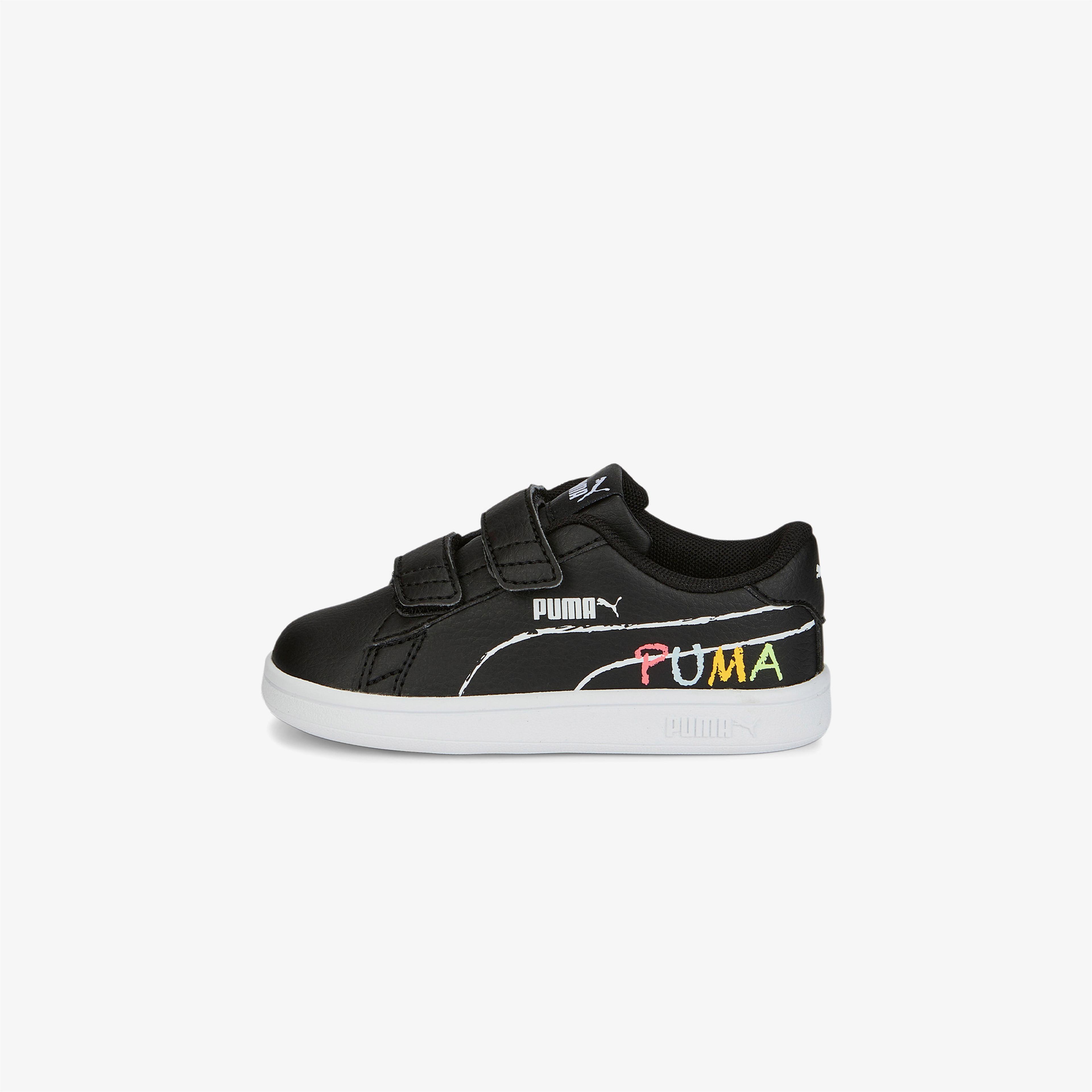 Puma Smash V2 Home School V Bebek Siyah Spor Ayakkabı
