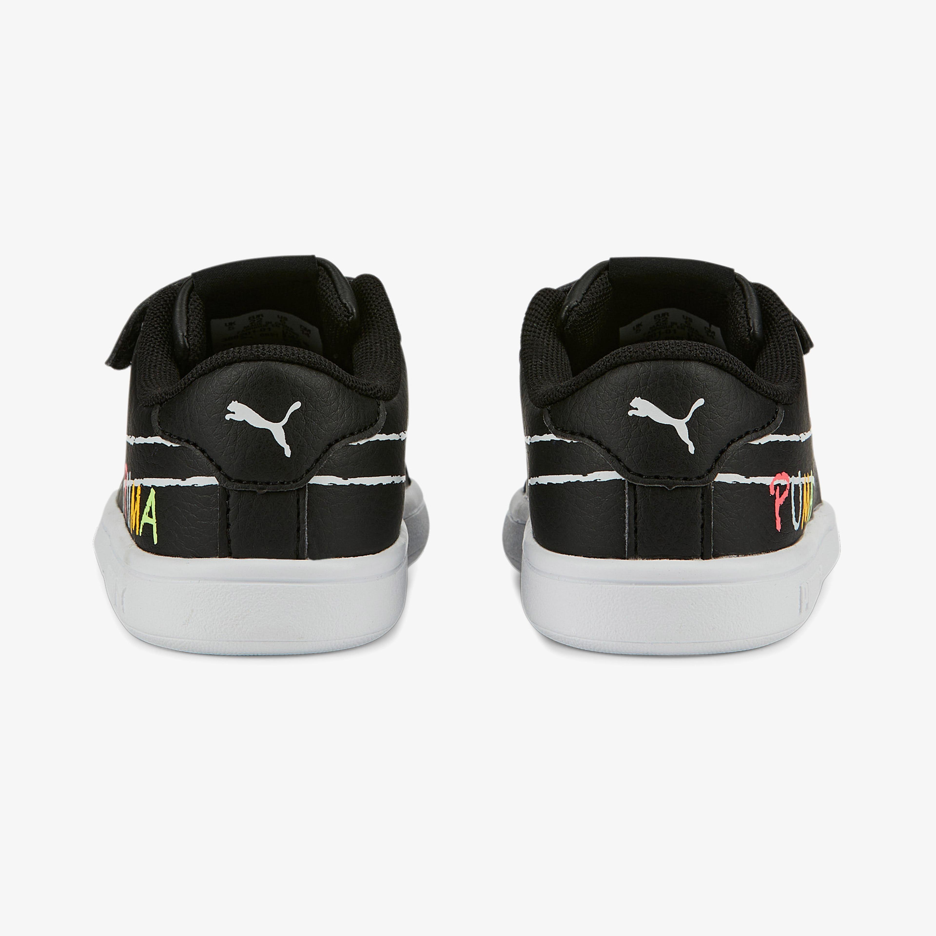 Puma Smash V2 Home School V Bebek Siyah Spor Ayakkabı