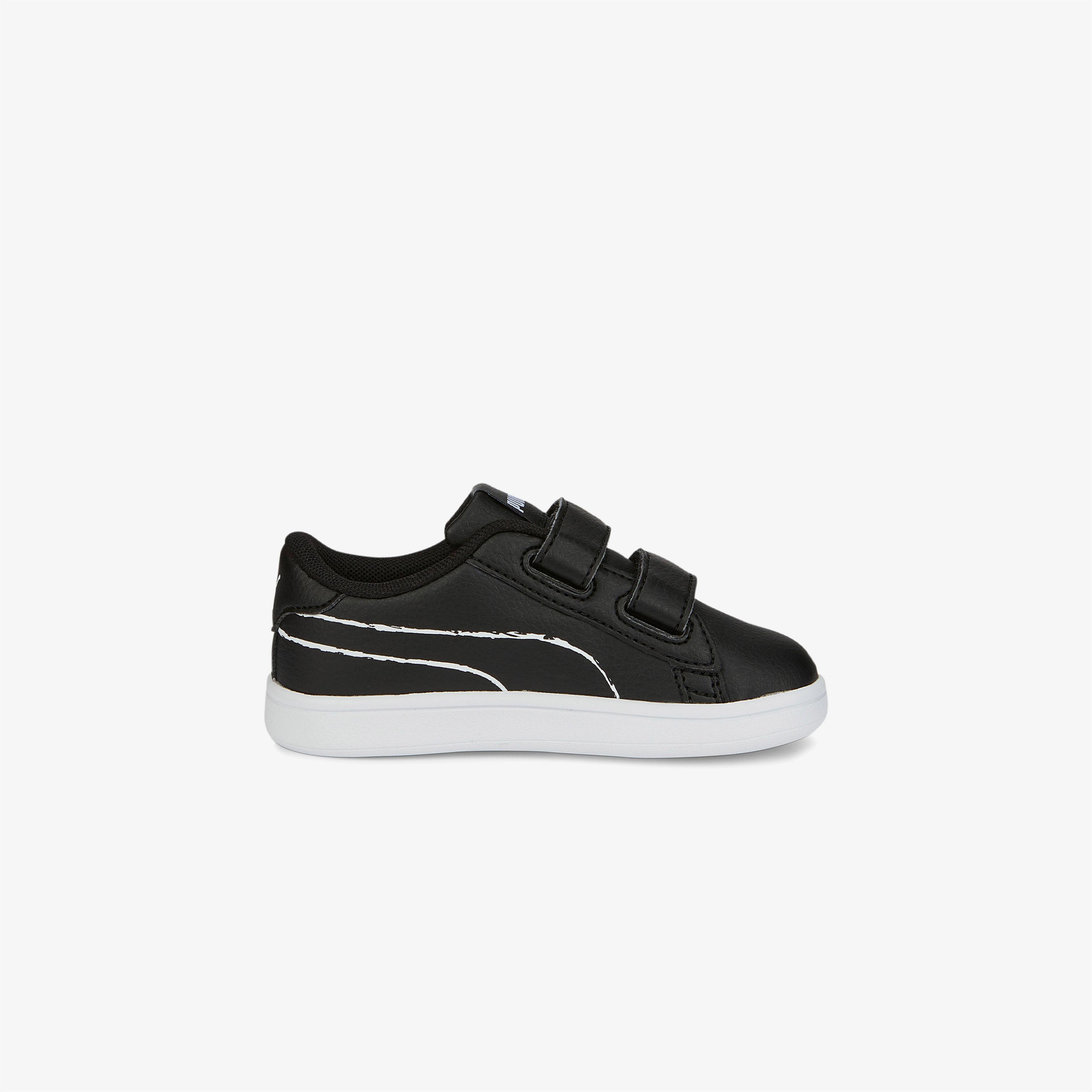 Puma Smash V2 Home School V Bebek Siyah Spor Ayakkabı