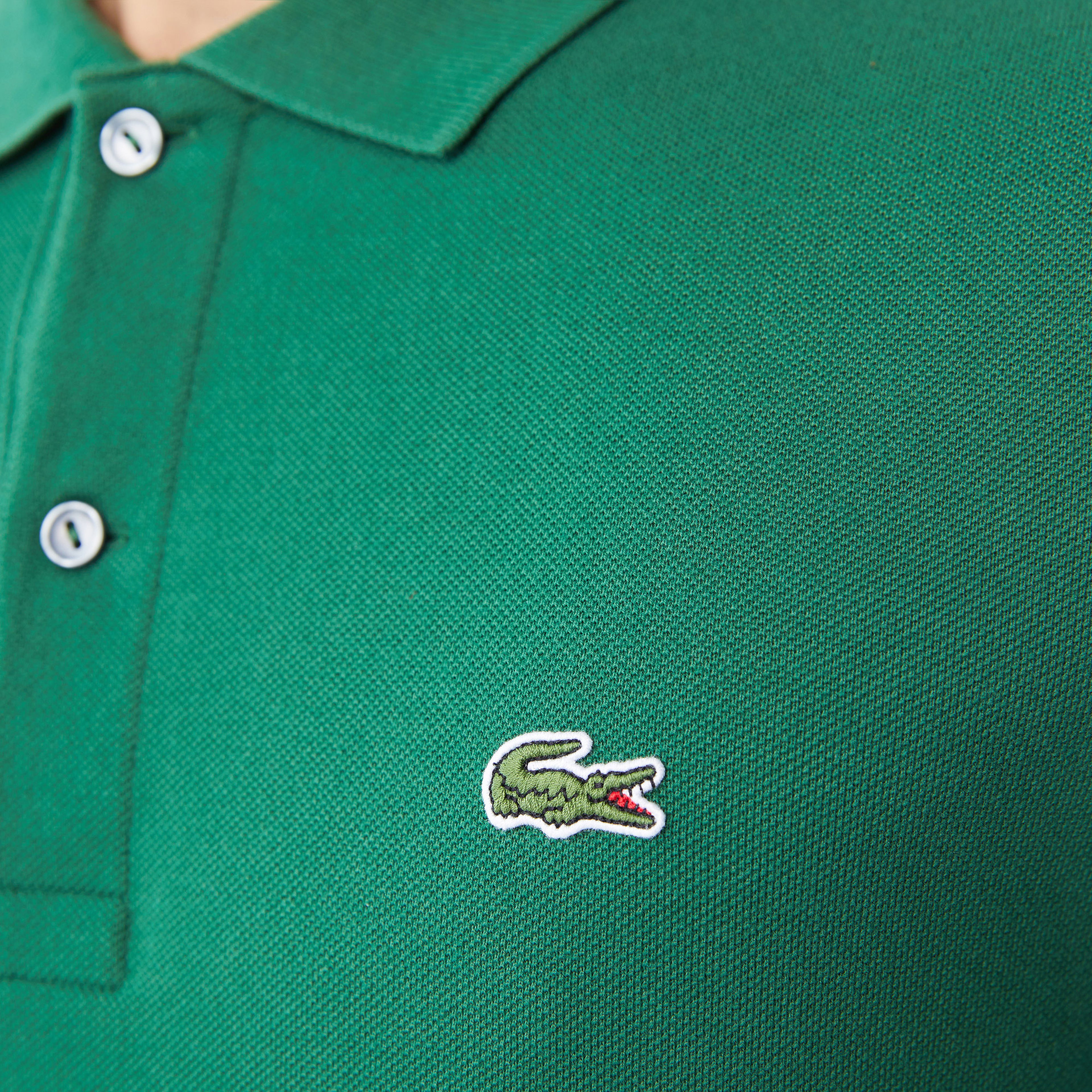 Lacoste Erkek Slim Fit Uzun Kollu Yeşil Polo
