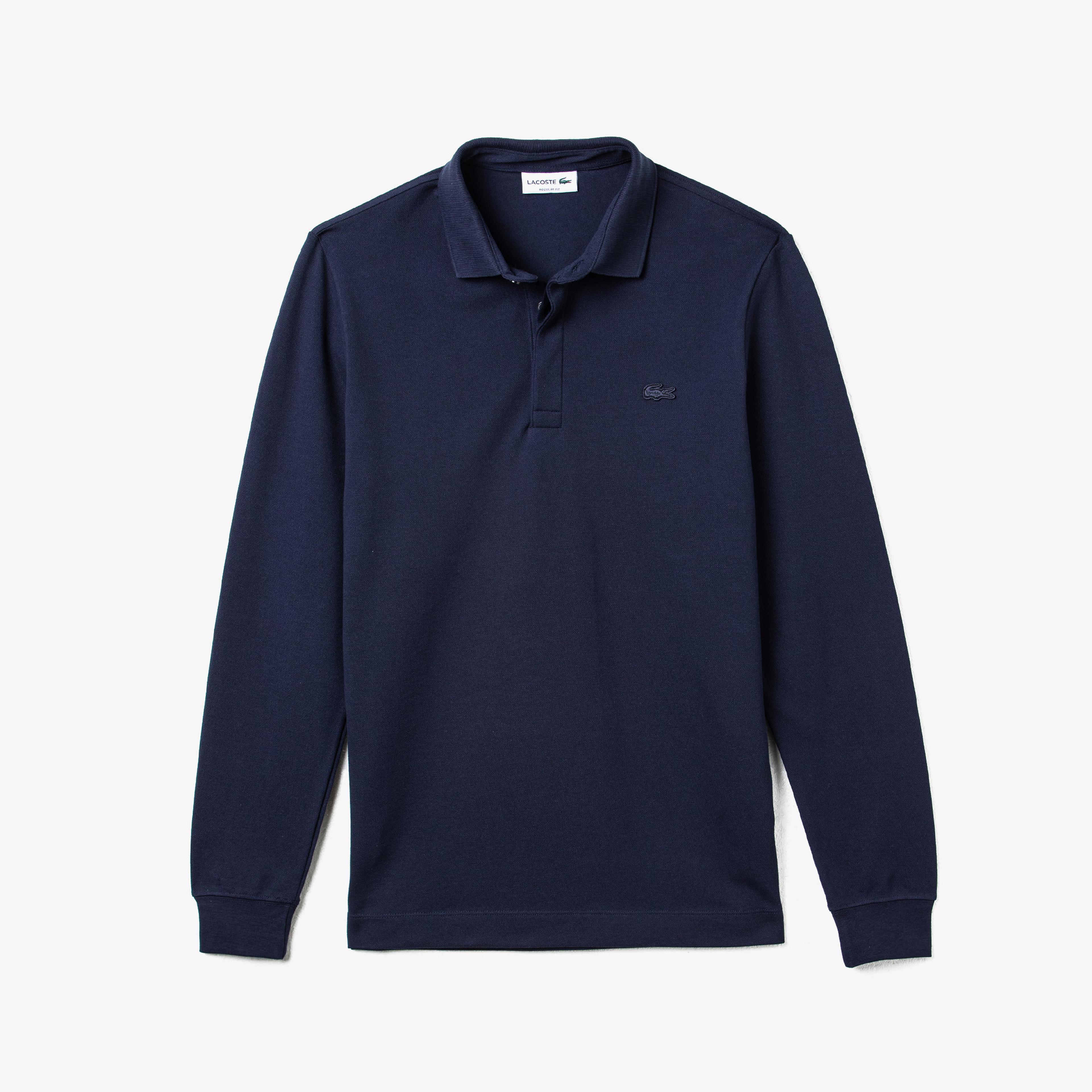 Lacoste Erkek Regular Fit Uzun Kollu Lacivert Paris Polo