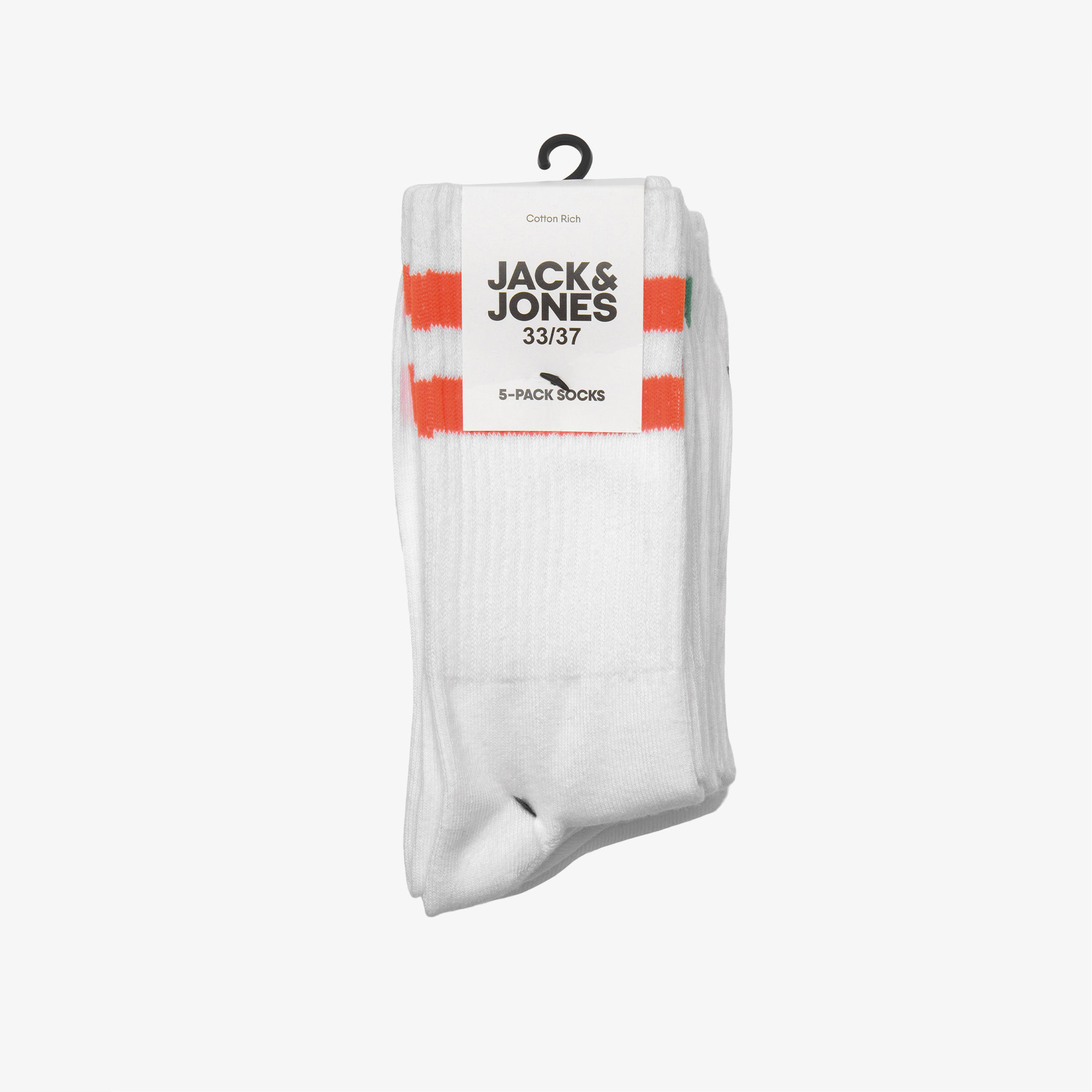 Jack & Jones Acfury Tennis 5'li Erkek Siyah Çorap
