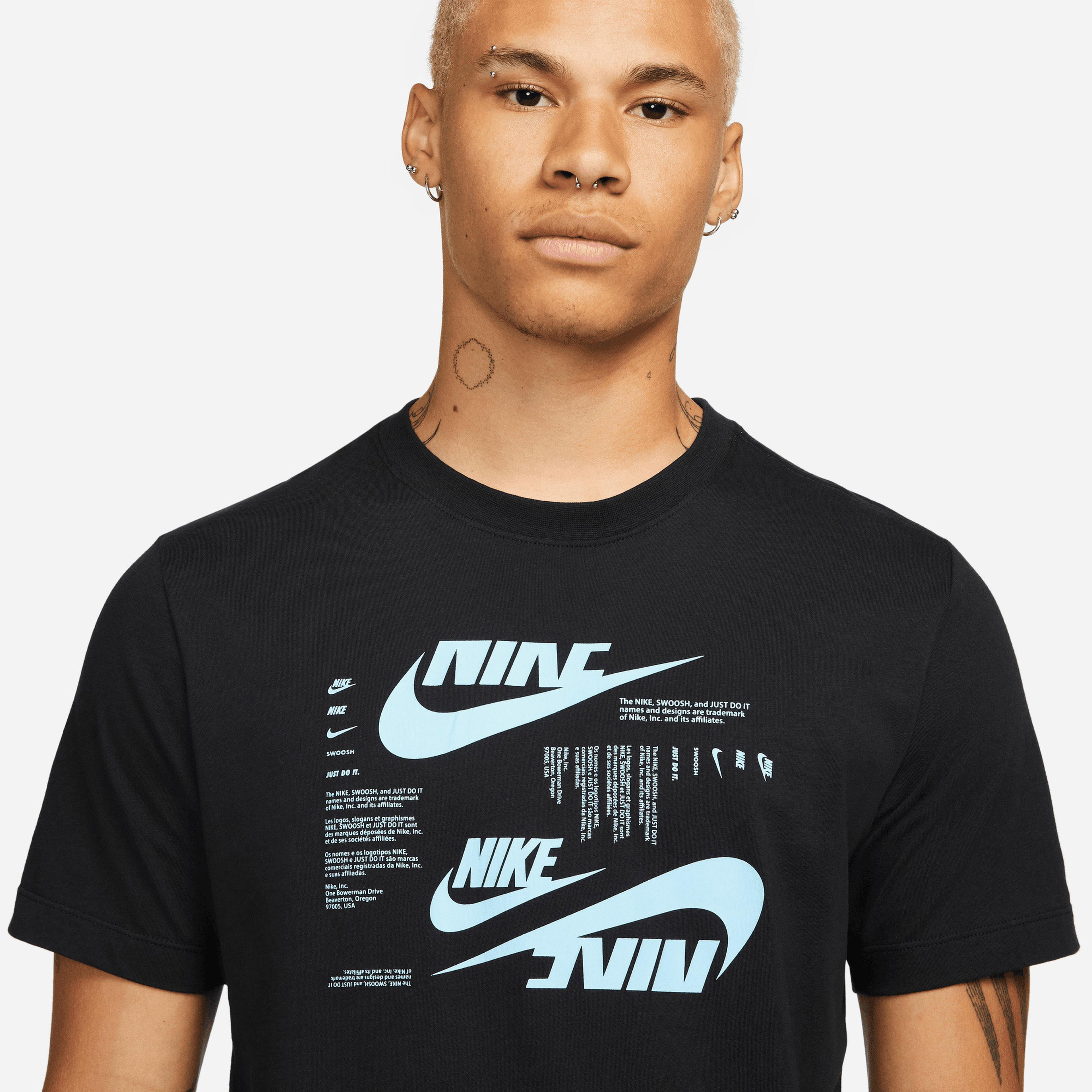 Nike Sportswear Club Erkek Siyah T-Shirt