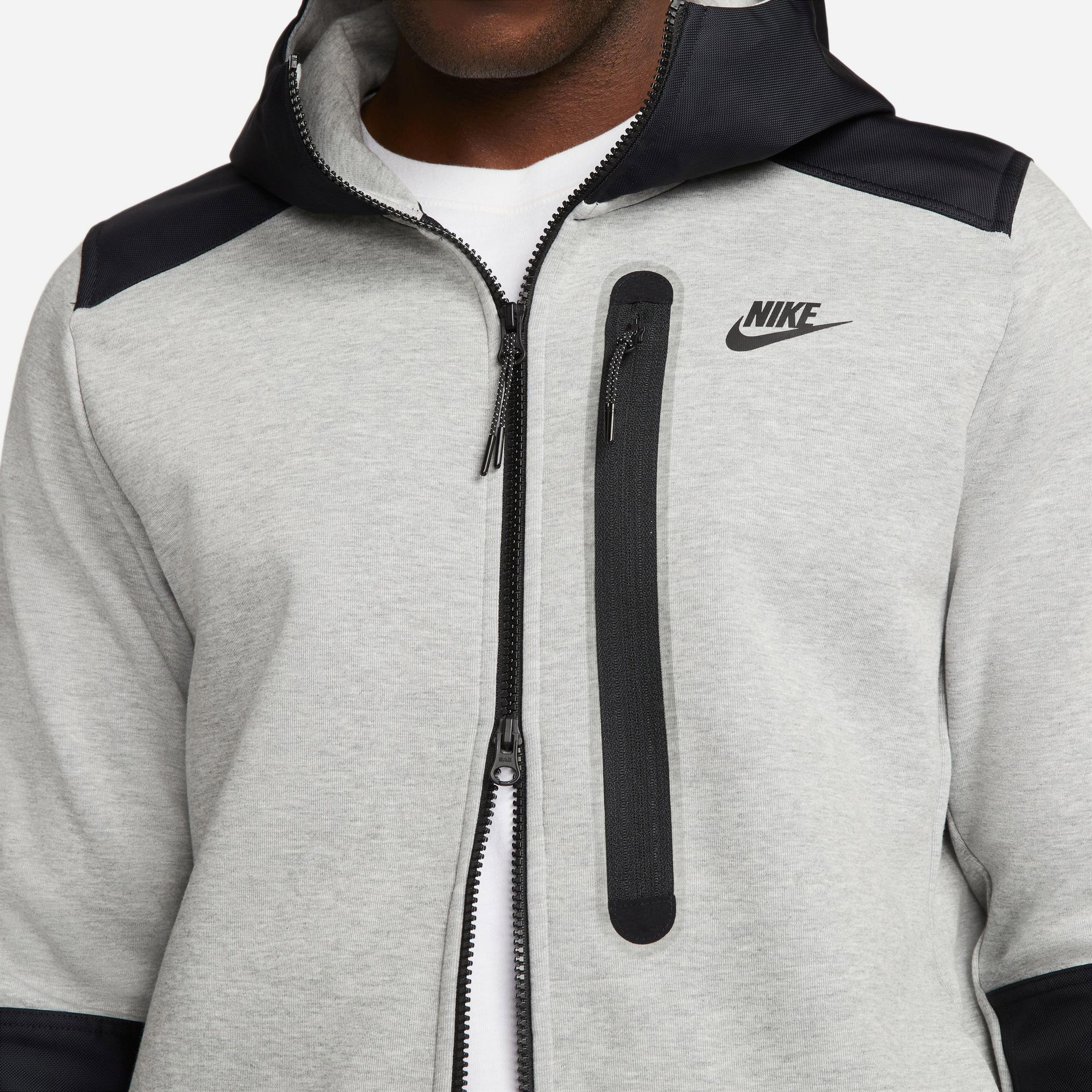 Nike Tech Fleece Overlay Erkek Gri Eşofman Üstü