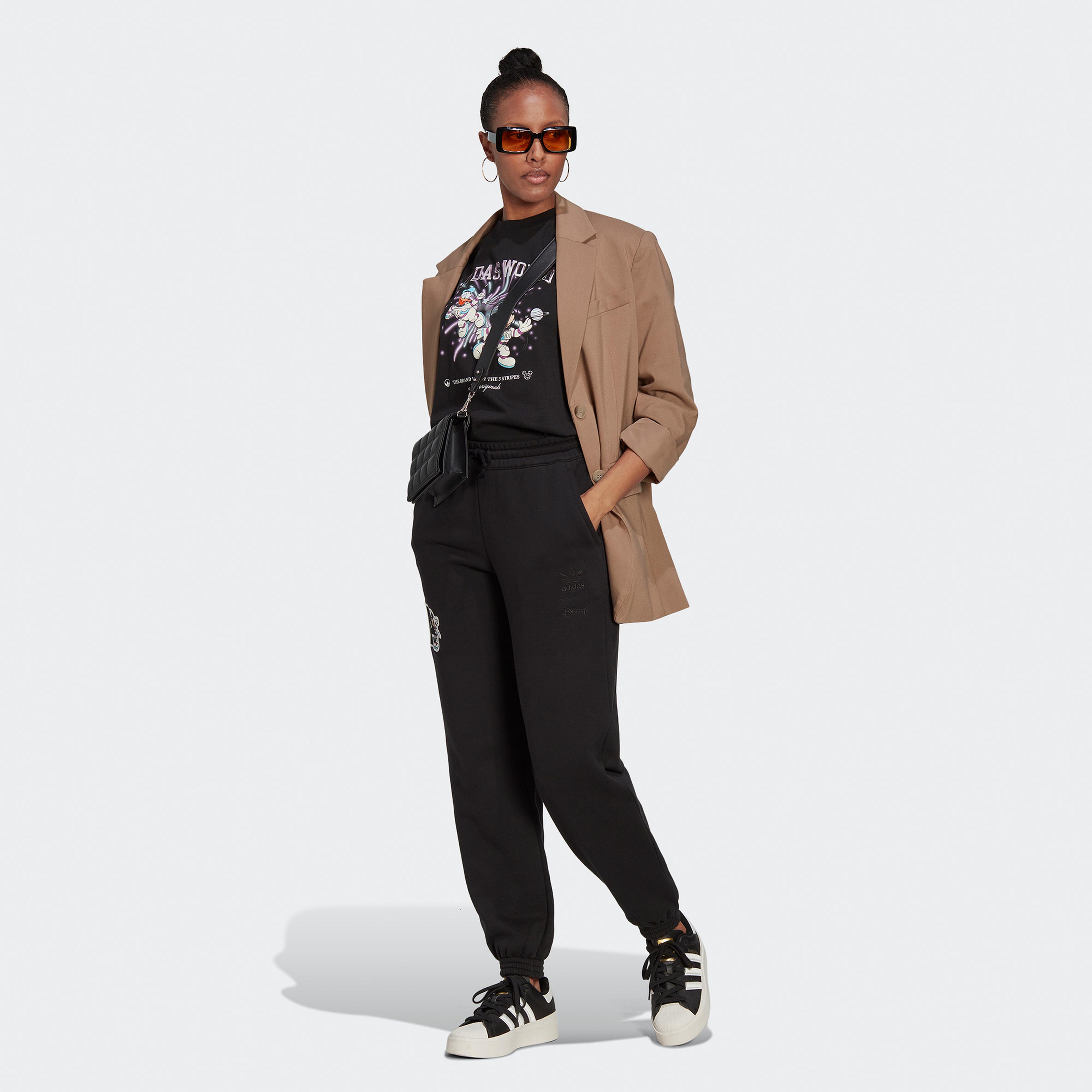 adidas x Disney Graphic Kadın Siyah T-Shirt