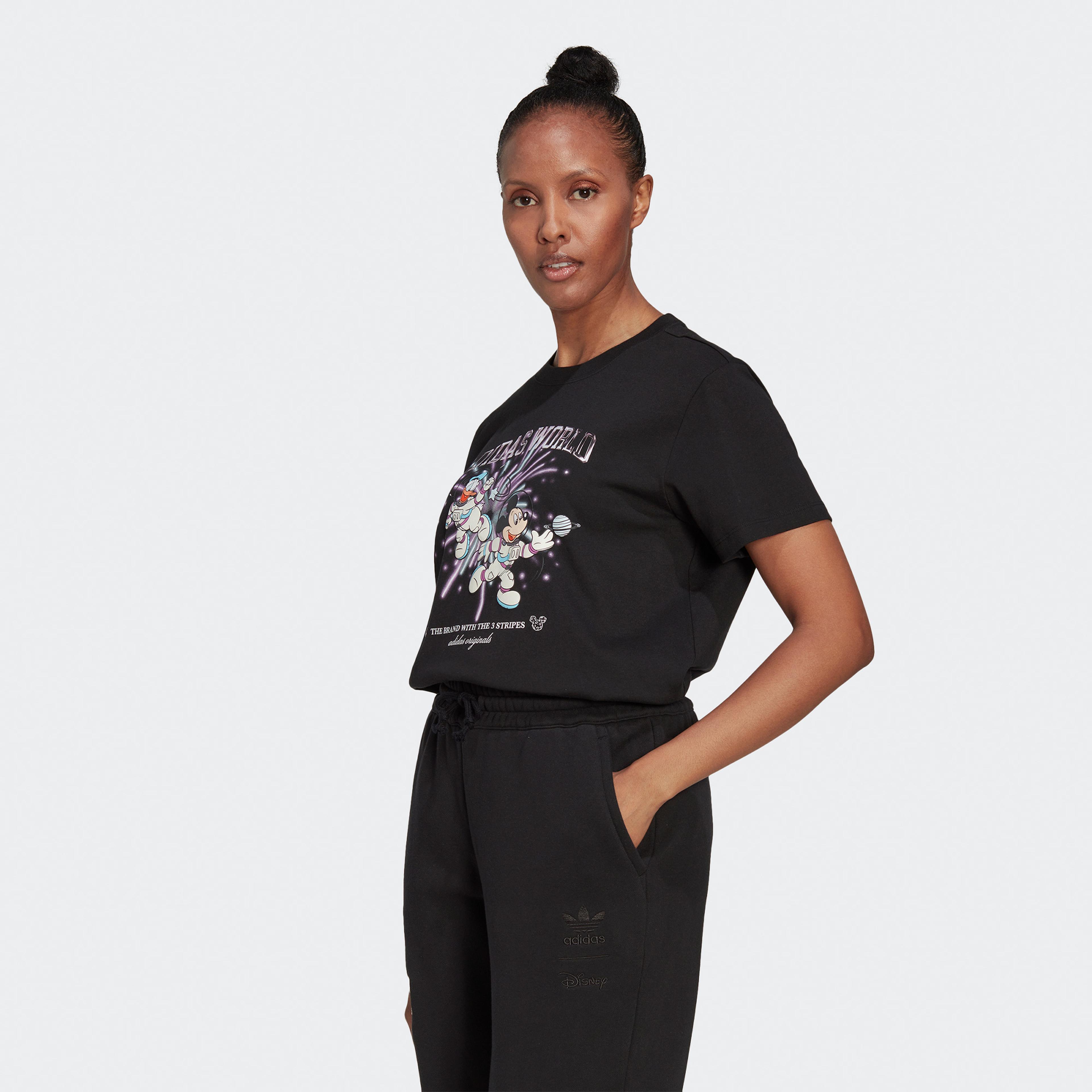 adidas x Disney Graphic Kadın Siyah T-Shirt
