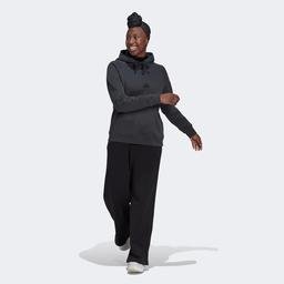 adidas Oversized Hoodie Kadın Gri Sweatshirt