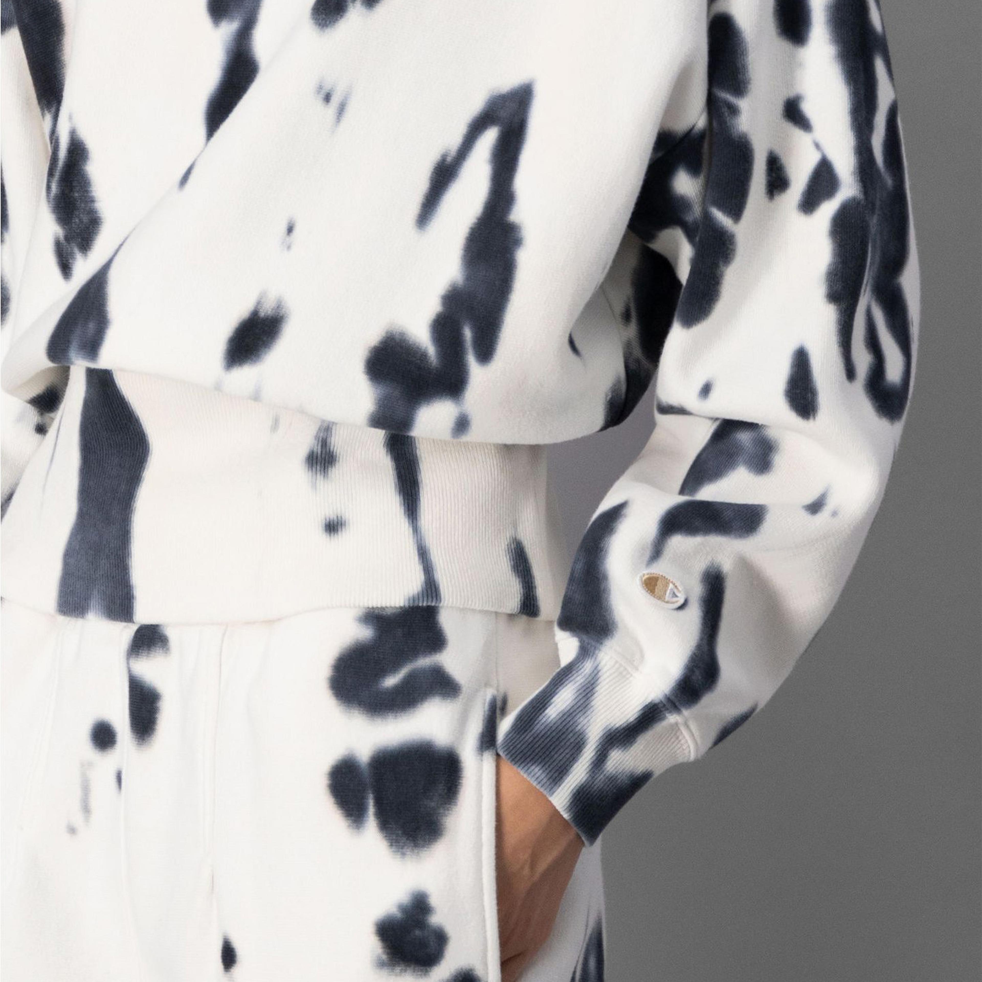 Champion Minimal Tailored Tie-Dye Kadın Beyaz Sweatshirt