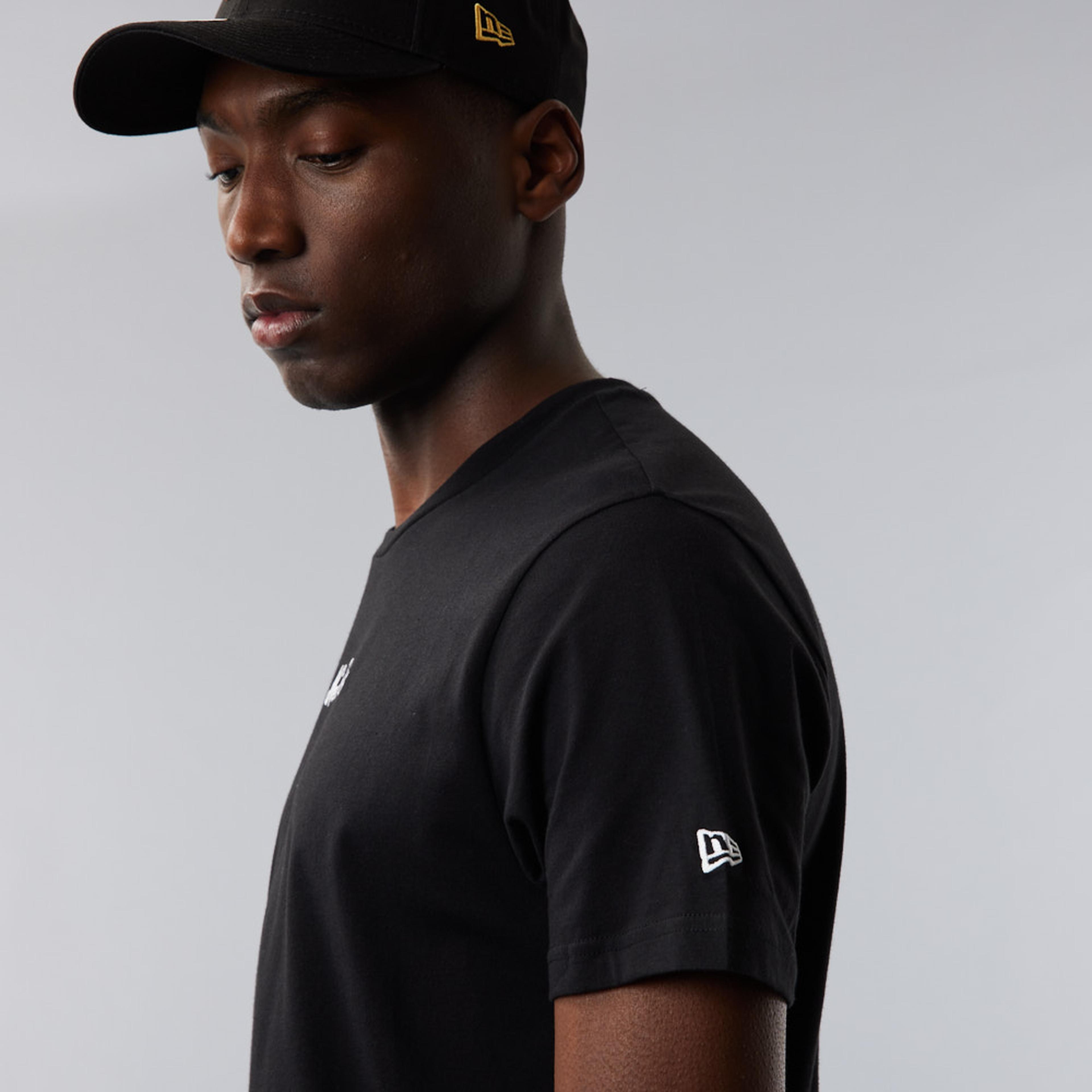 New Era Ne Essential Script Erkek Siyah T-Shirt