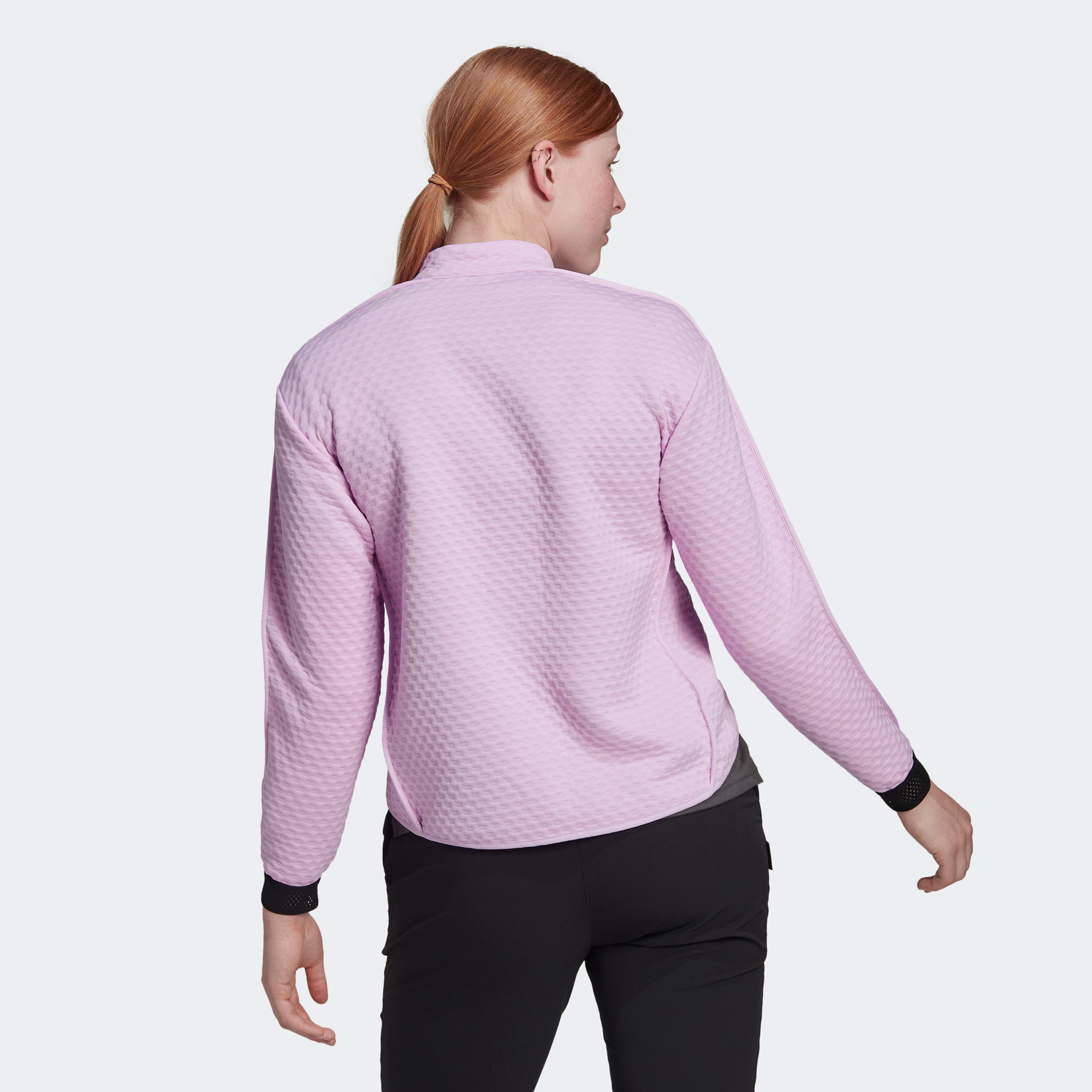 adidas Terrex Hike 1/2 Zip Fleece Kadın Lila Sweatshirt
