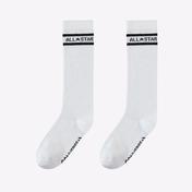 Converse All Star Double Stripe Crew 2'li Unisex Beyaz Çorap