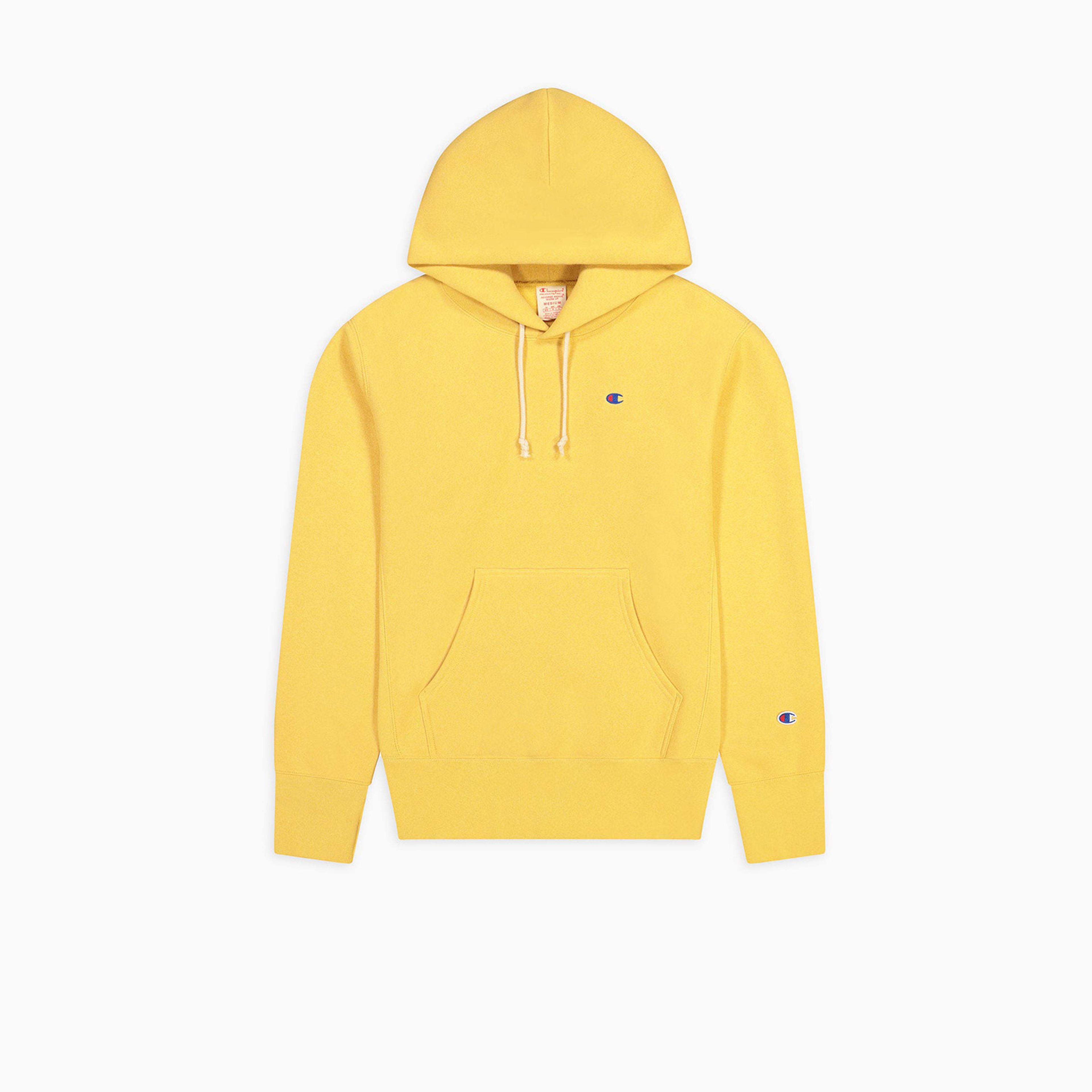 Champion Erkek Kapüşonlu Sarı Sweatshirt