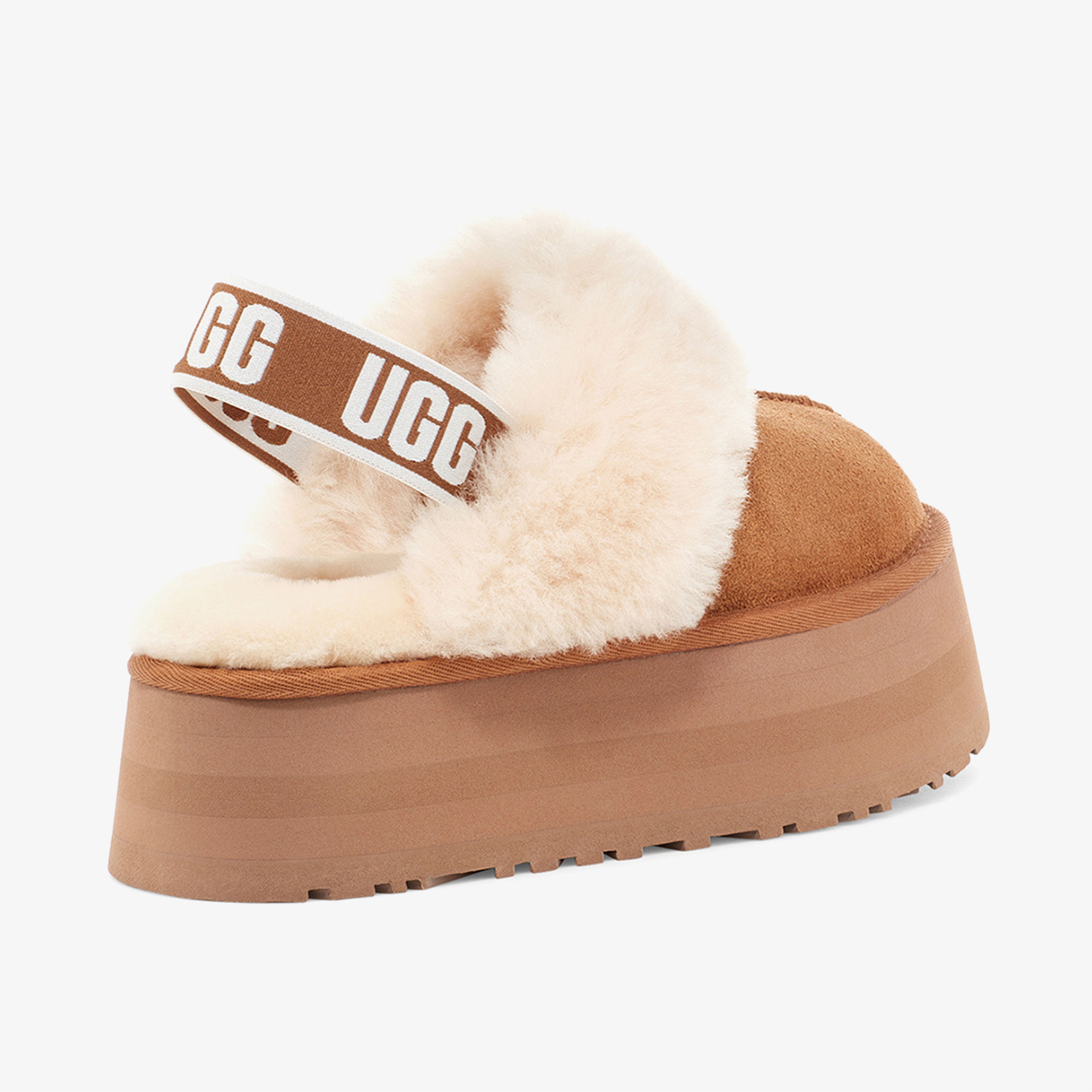 UGG Funkette Slipper Kadın Kahverengi Terlik