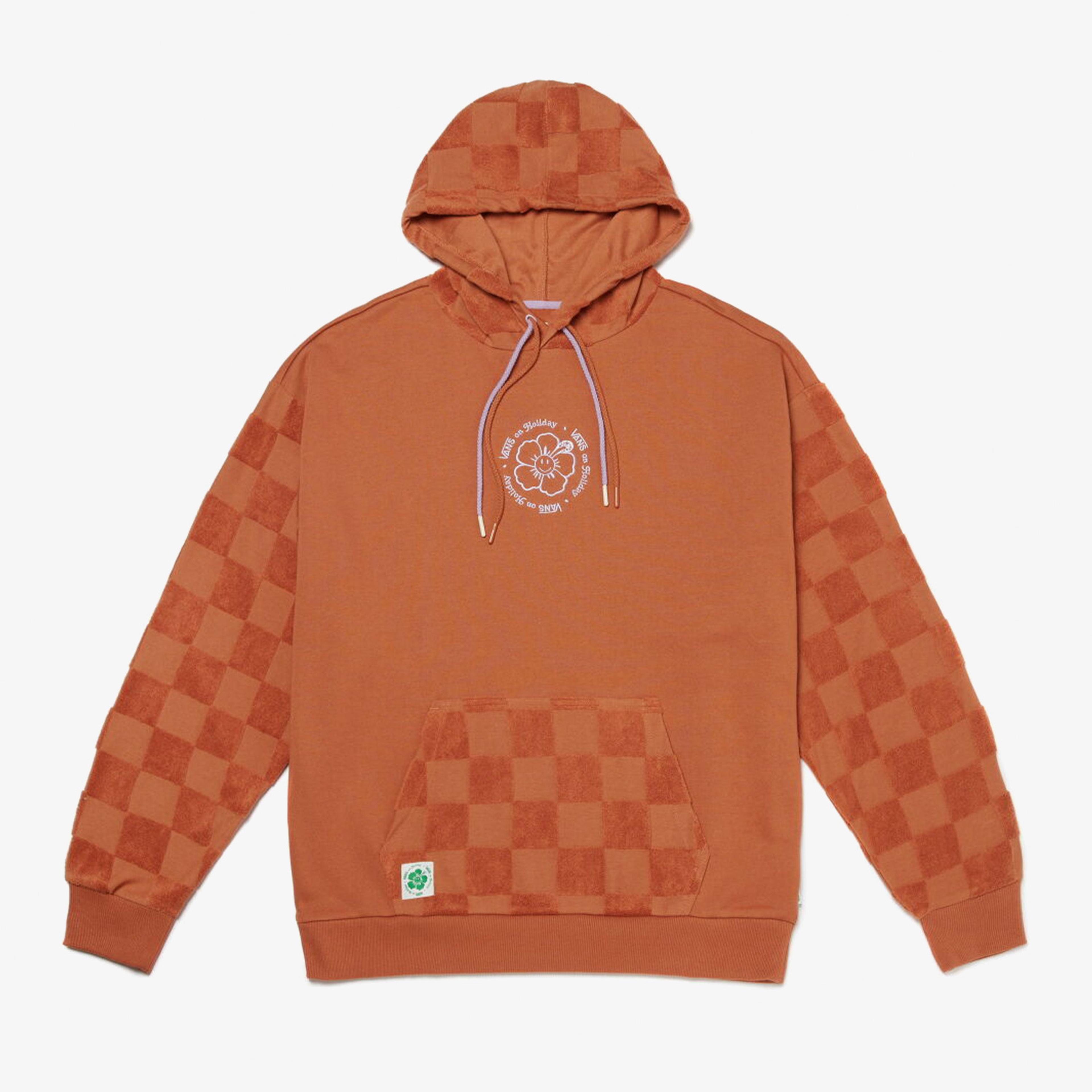 Vans Em On Holiday Hoodie Kadın Kahverengi Sweatshirt