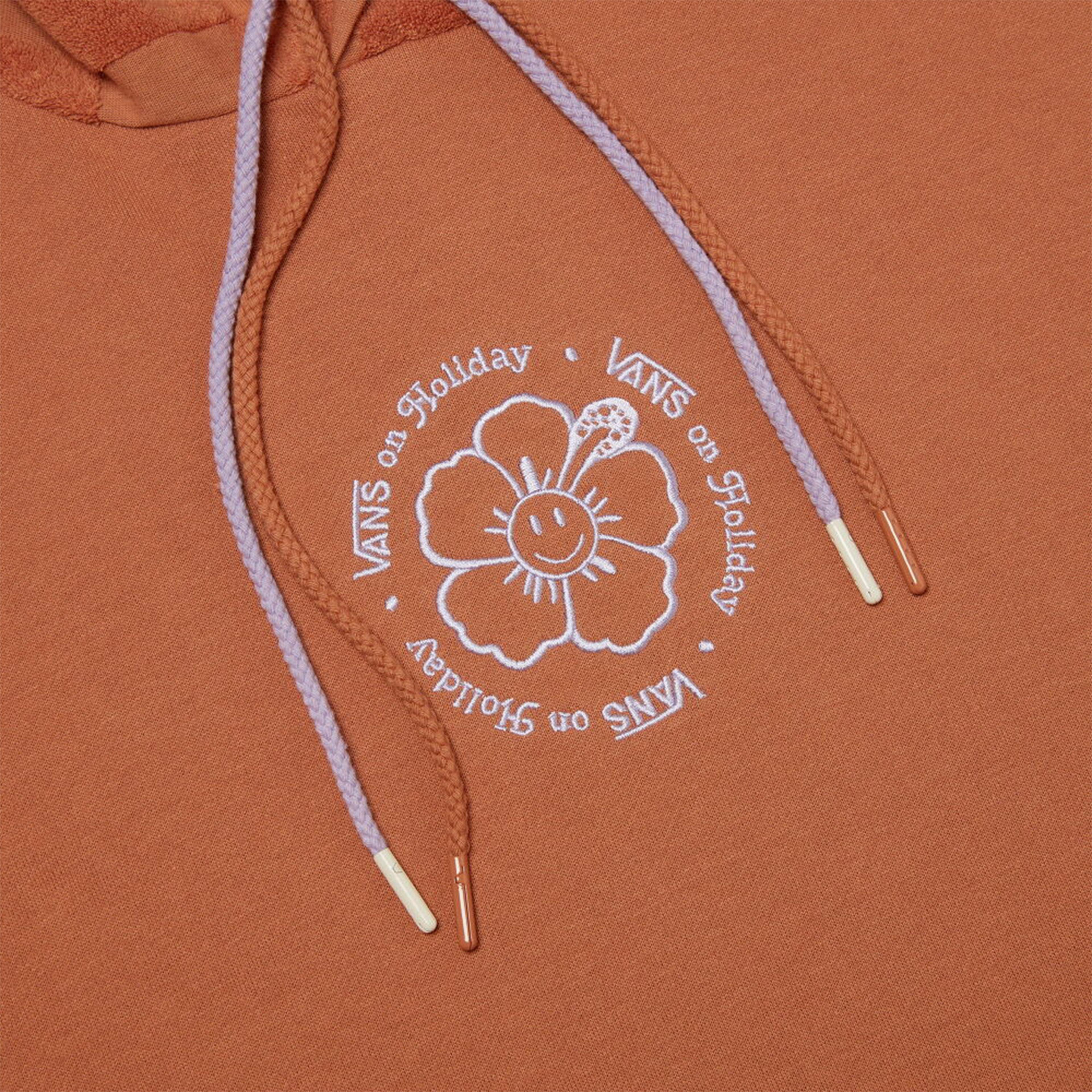 Vans Em On Holiday Hoodie Kadın Kahverengi Sweatshirt