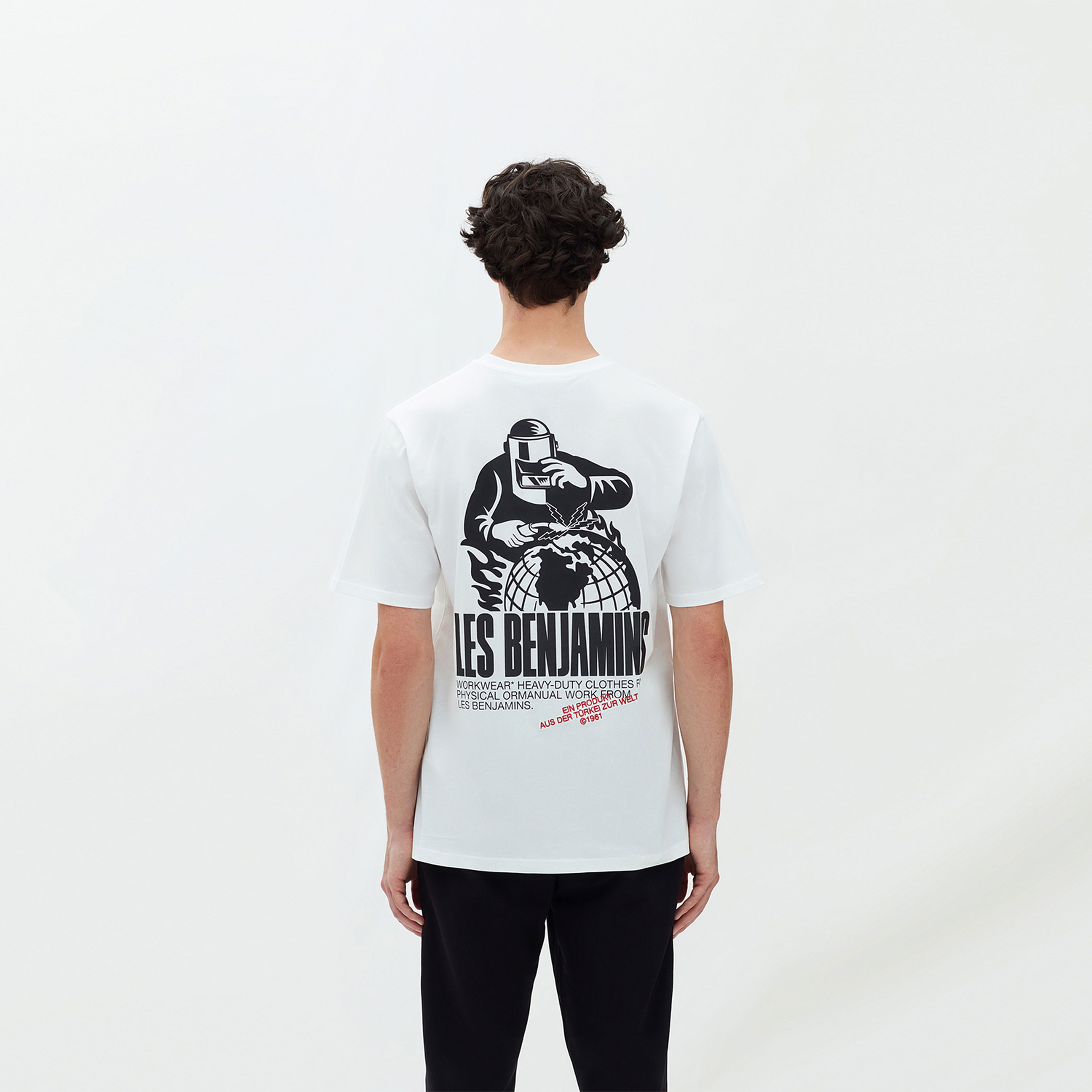 Les Benjamins Exclusives Erkek Beyaz T-Shirt