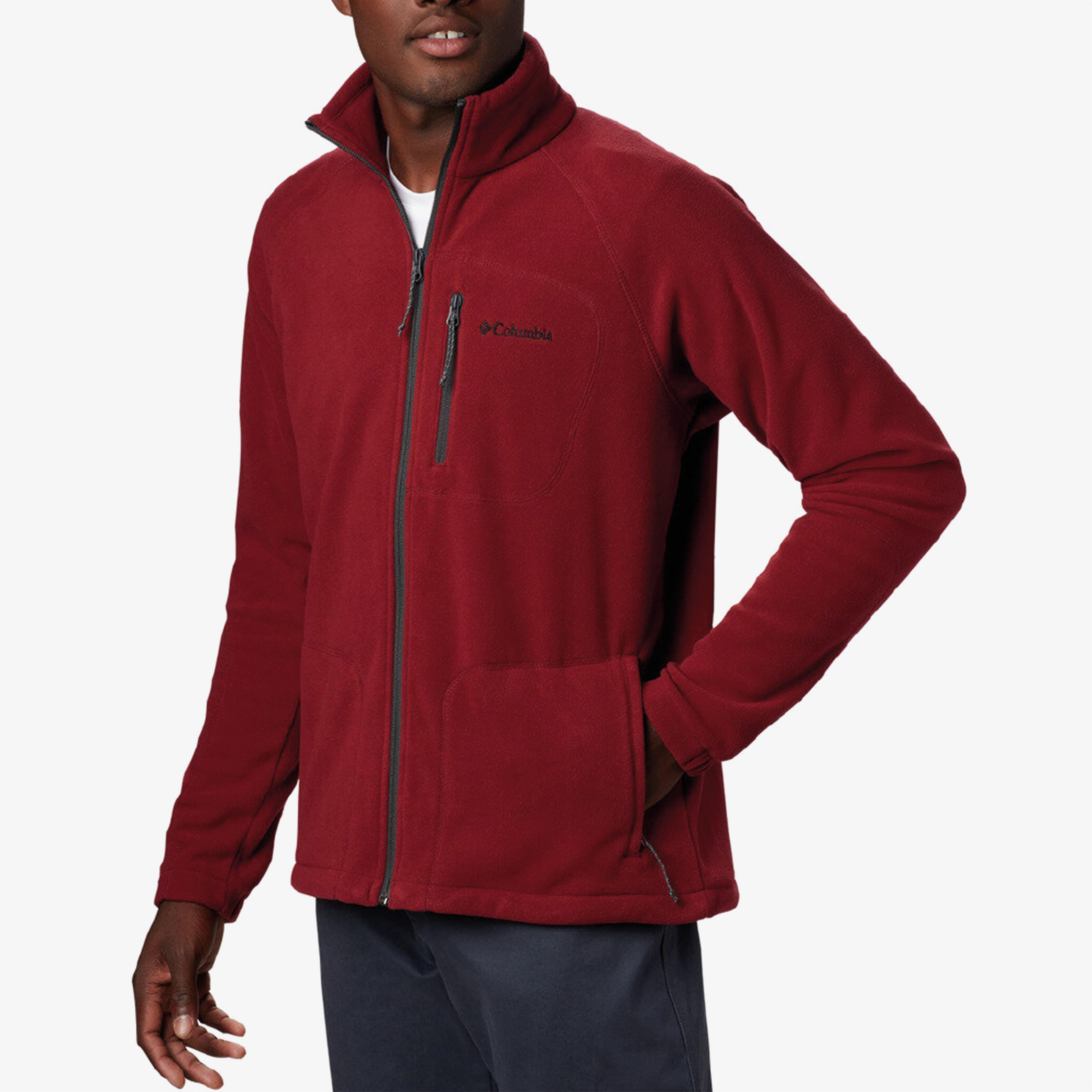 Columbia Fast Trek II Erkek Kırmızı Fermuarlı Polar Mont