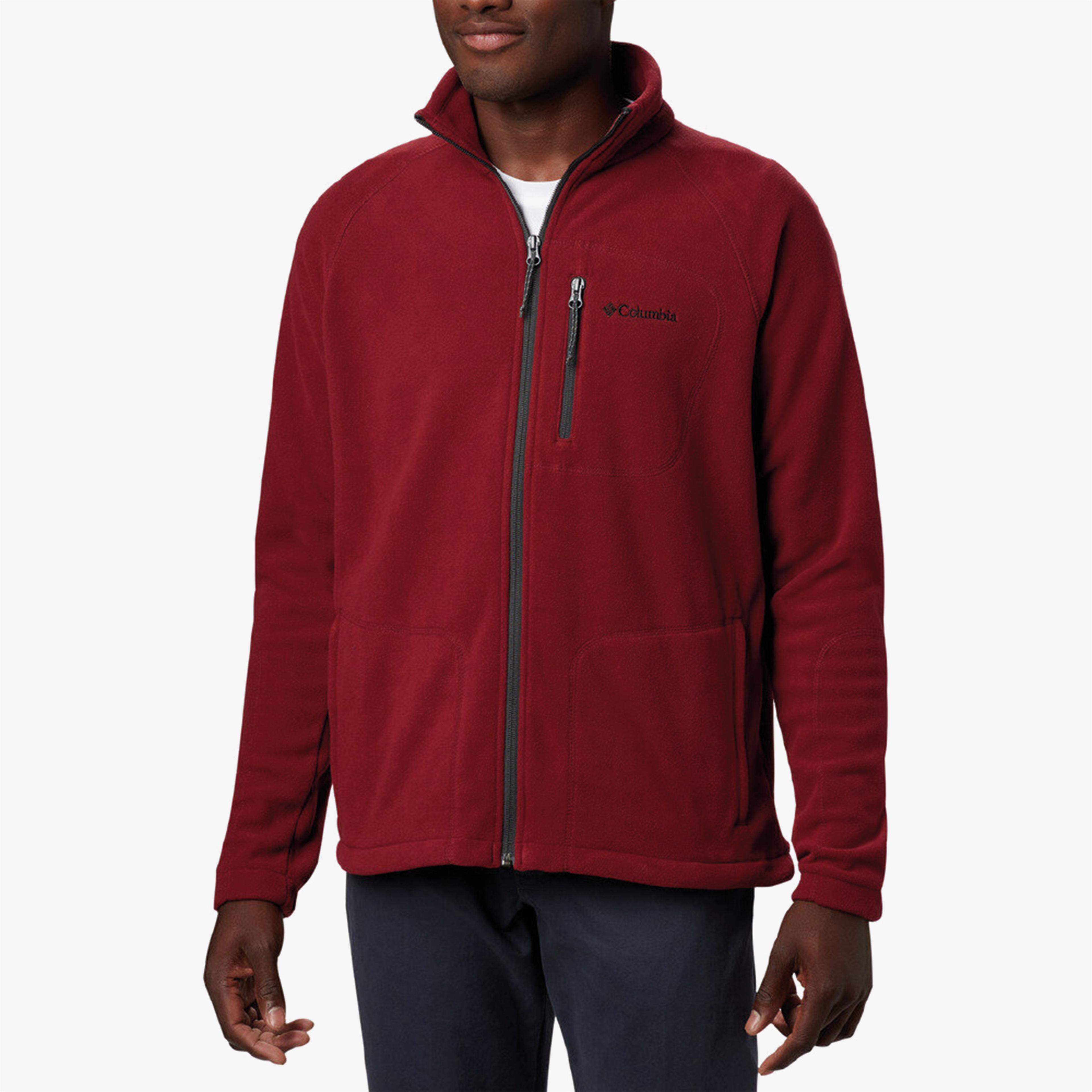 Columbia Fast Trek II Erkek Kırmızı Fermuarlı Polar Mont