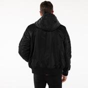 Alpha Industries MA-1 Hooded Rib Flight  Erkek Siyah Ceket
