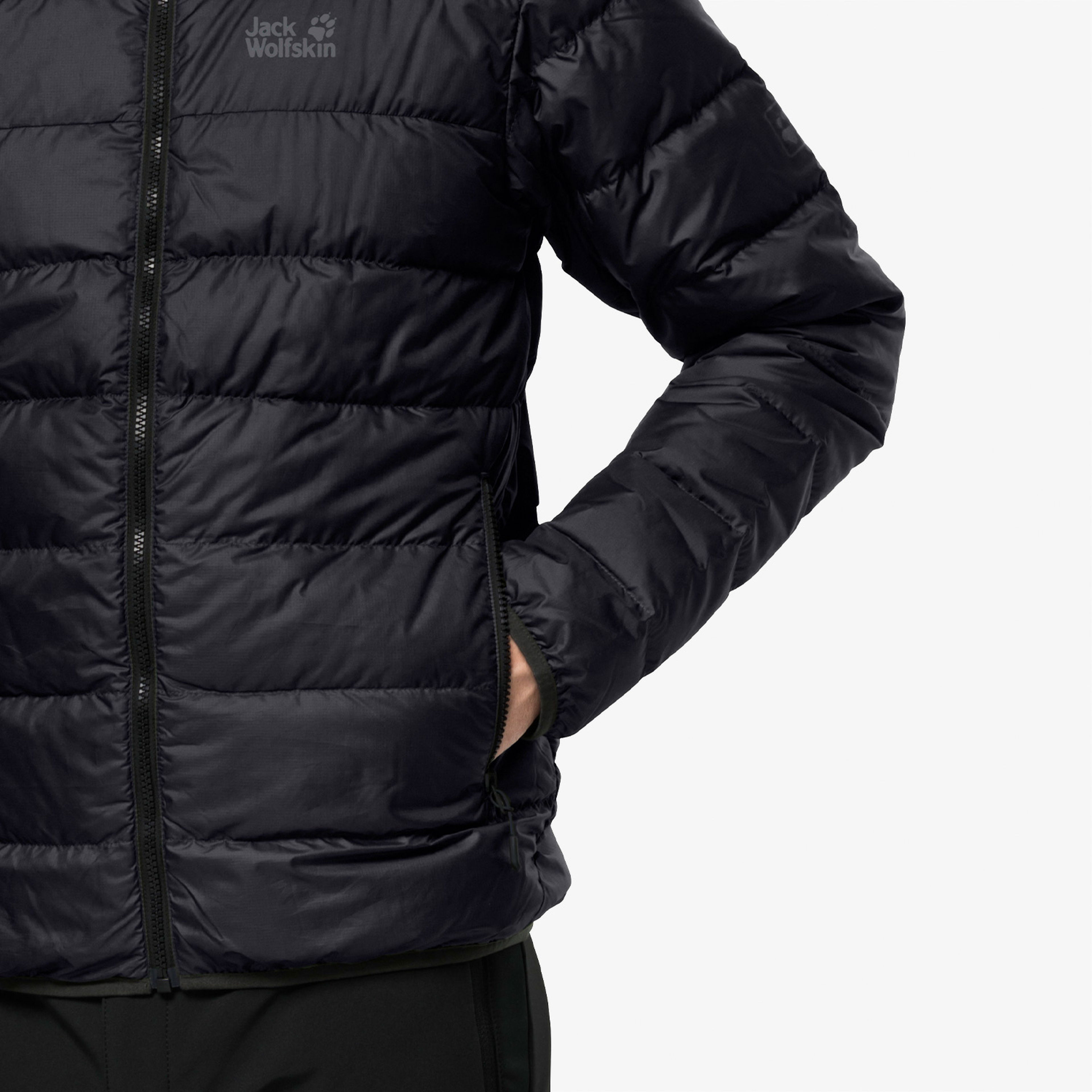 Jack Wolfskin Helium Erkek Siyah Mont