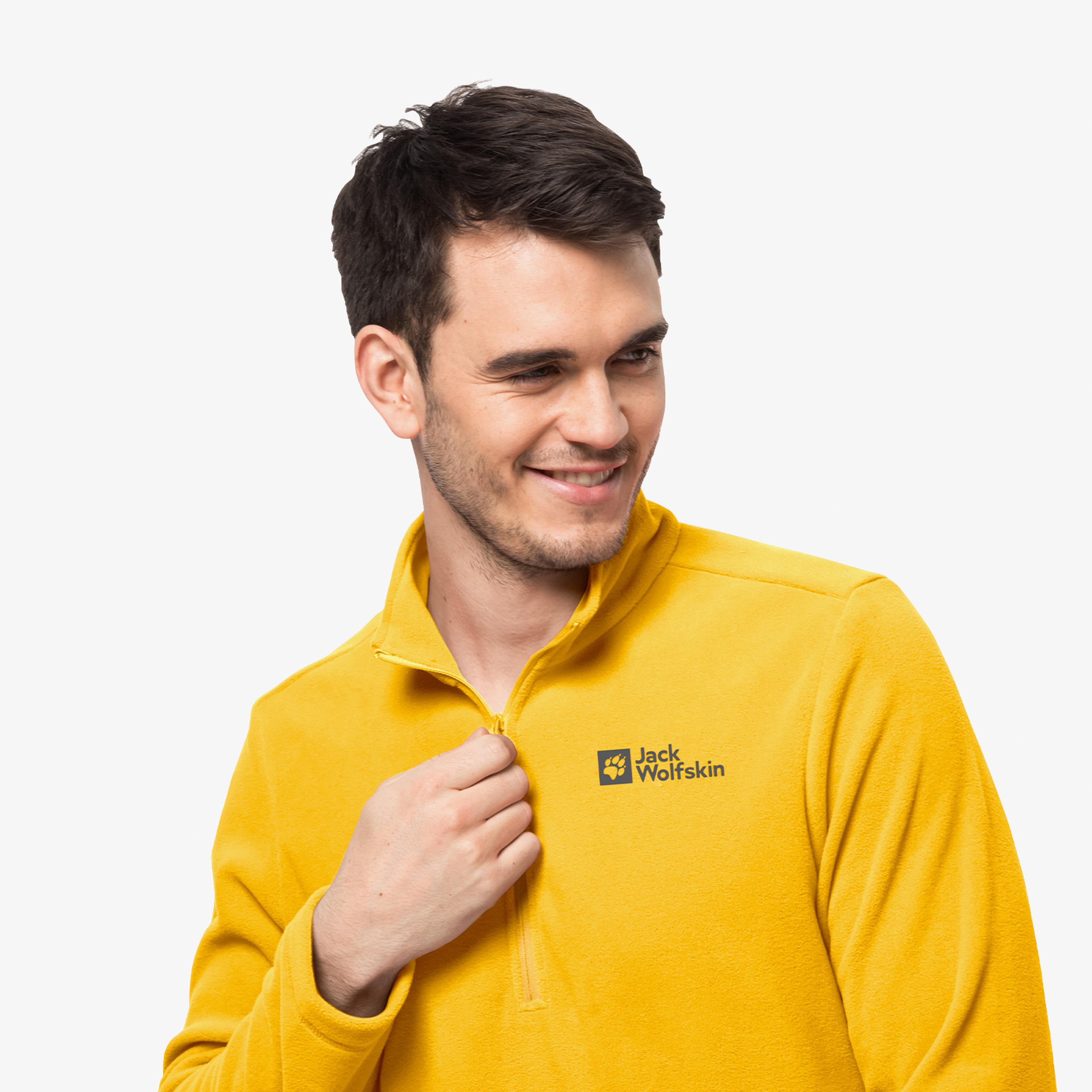 Jack Wolfskin Taunus Erkek Sarı Polar