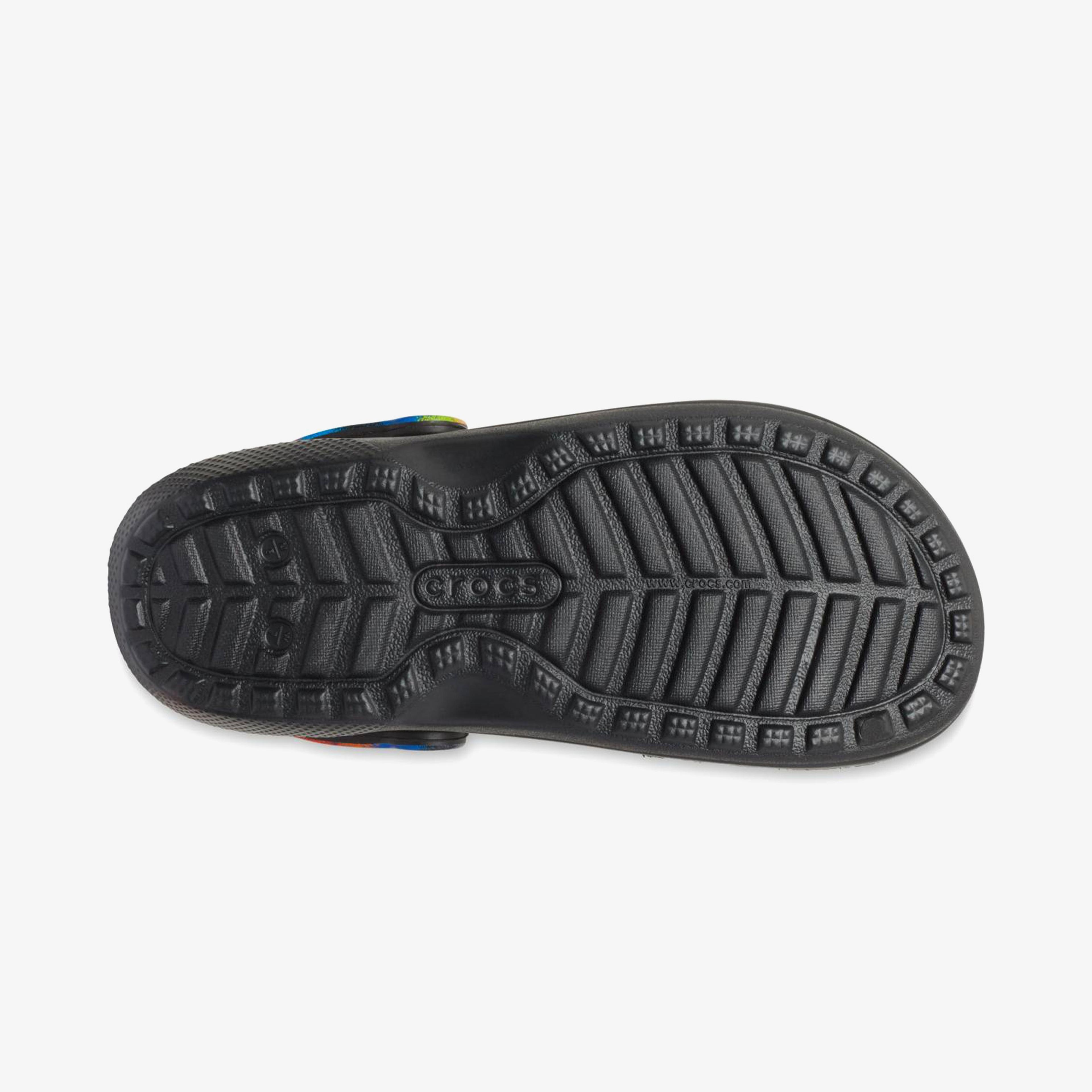 Crocs Classic Lined Spray Dye Clog Unisex Siyah Terlik