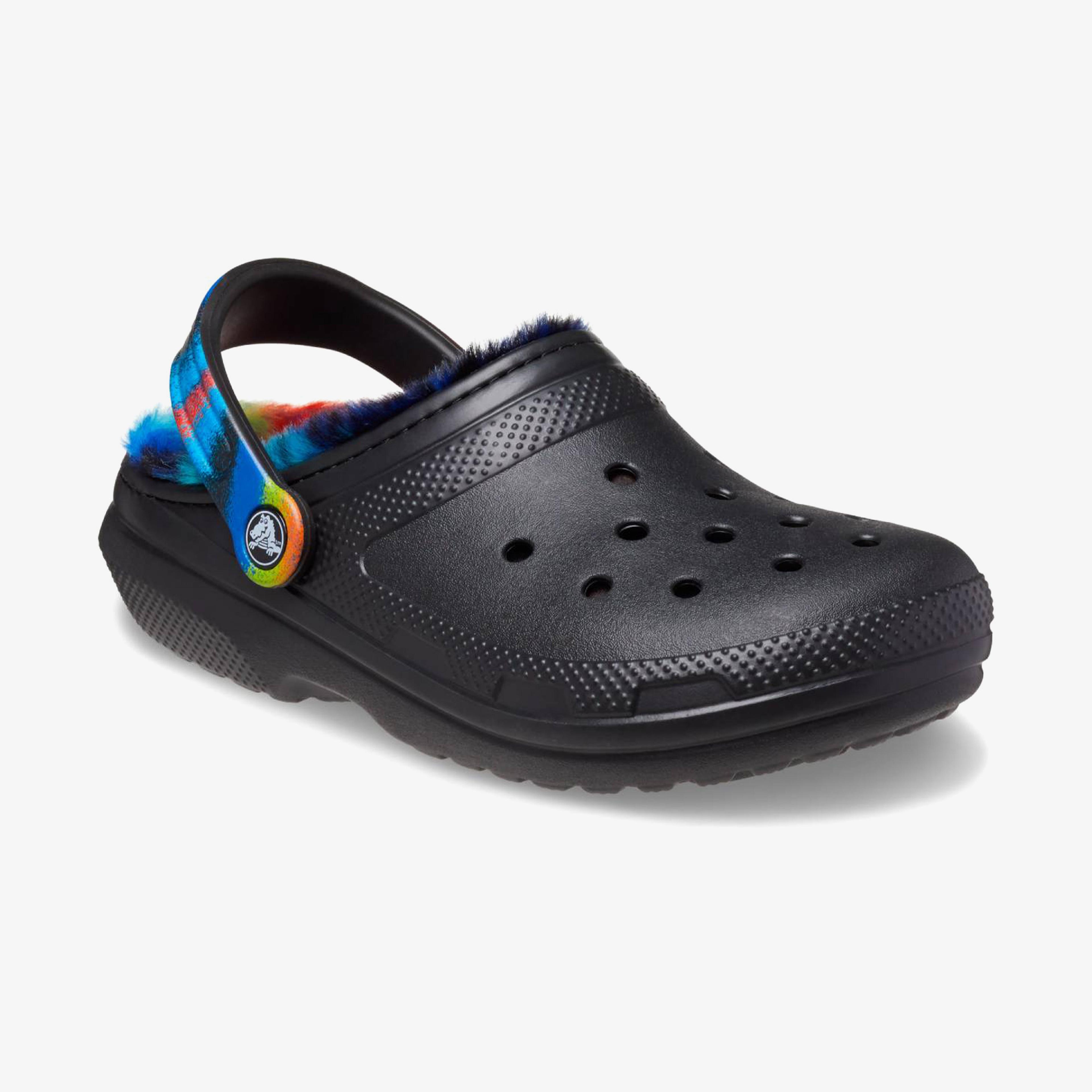 Crocs Classic Lined Spray Dye Clog Unisex Siyah Terlik
