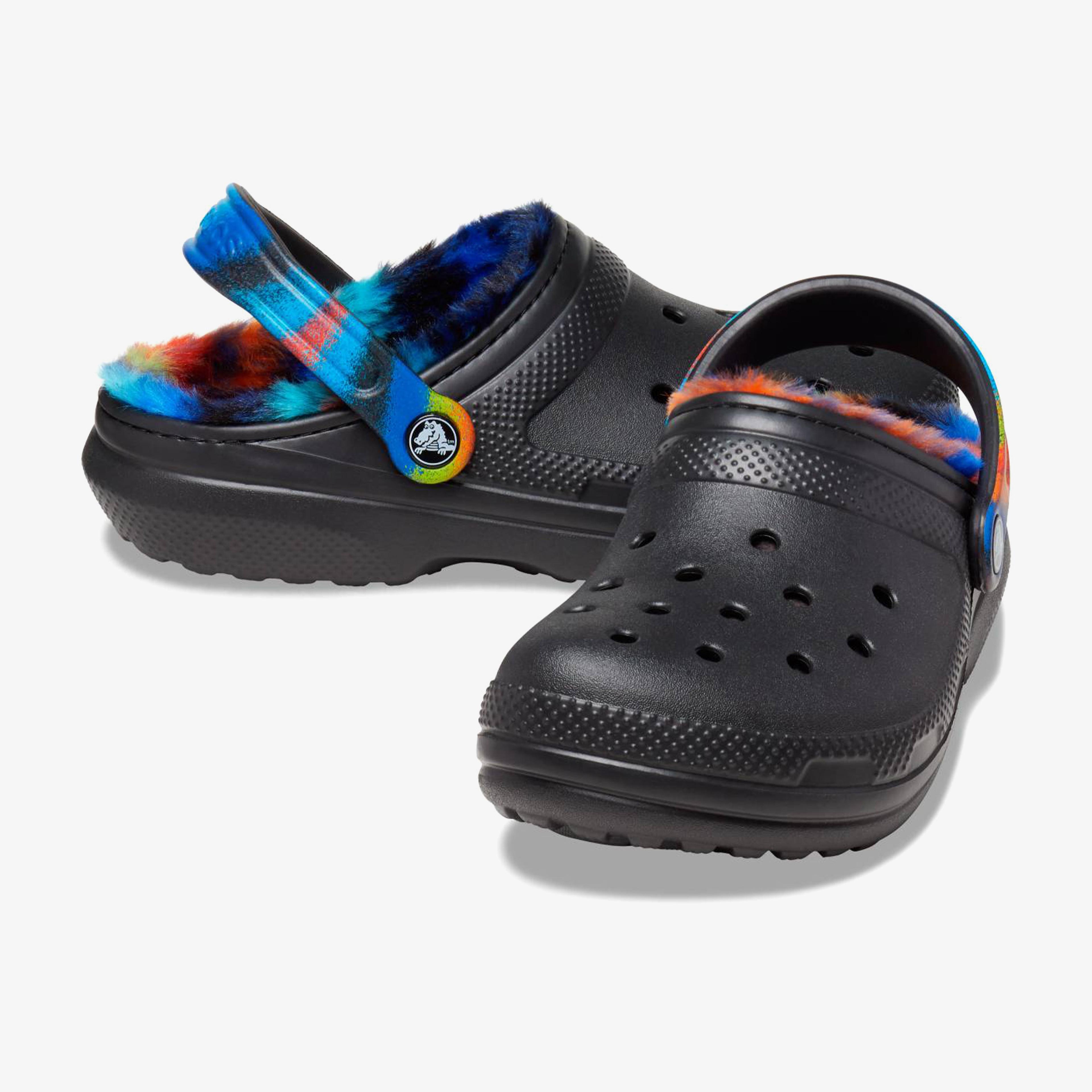 Crocs Classic Lined Spray Dye Clog Unisex Siyah Terlik