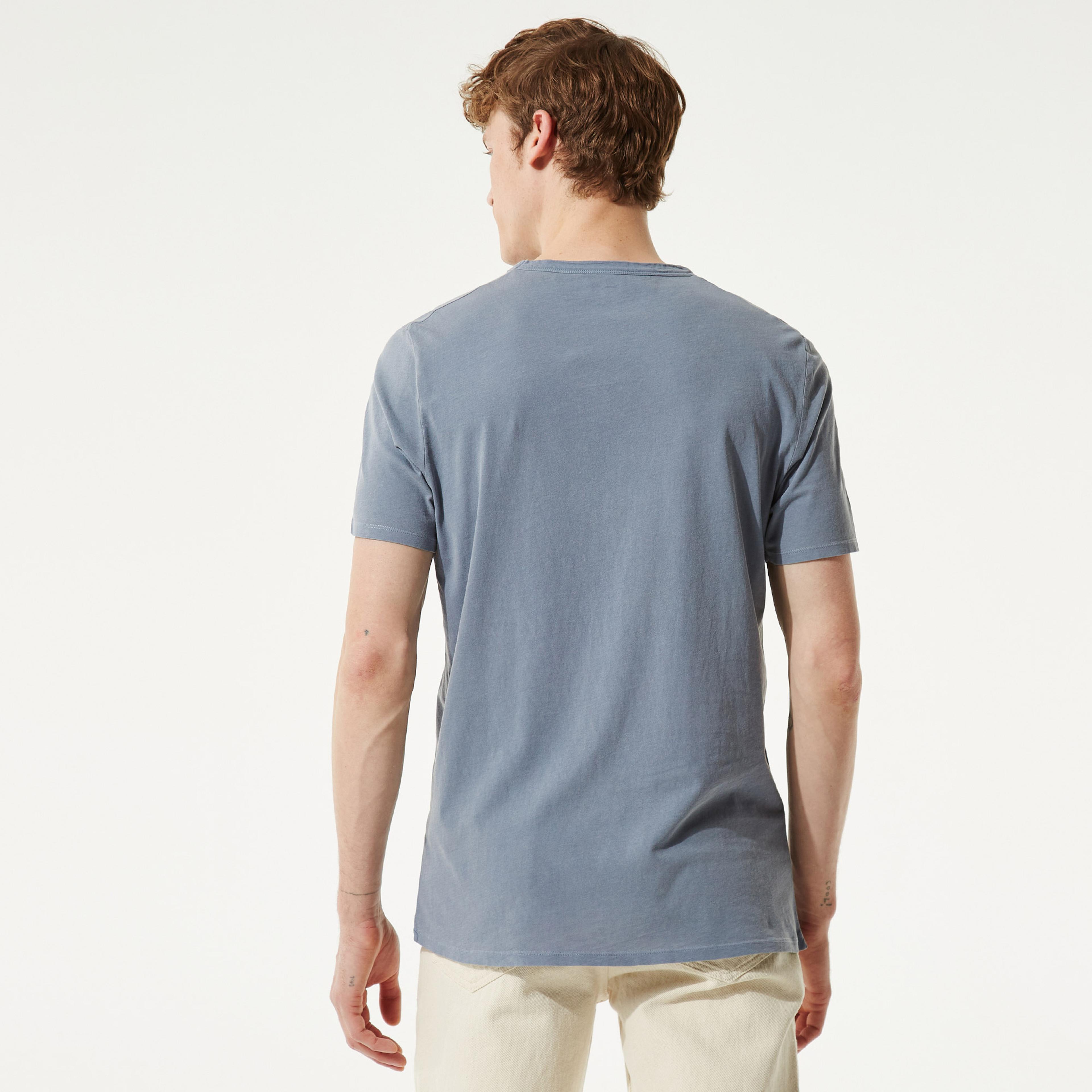 American Vintage Erkek Mavi T-Shirt