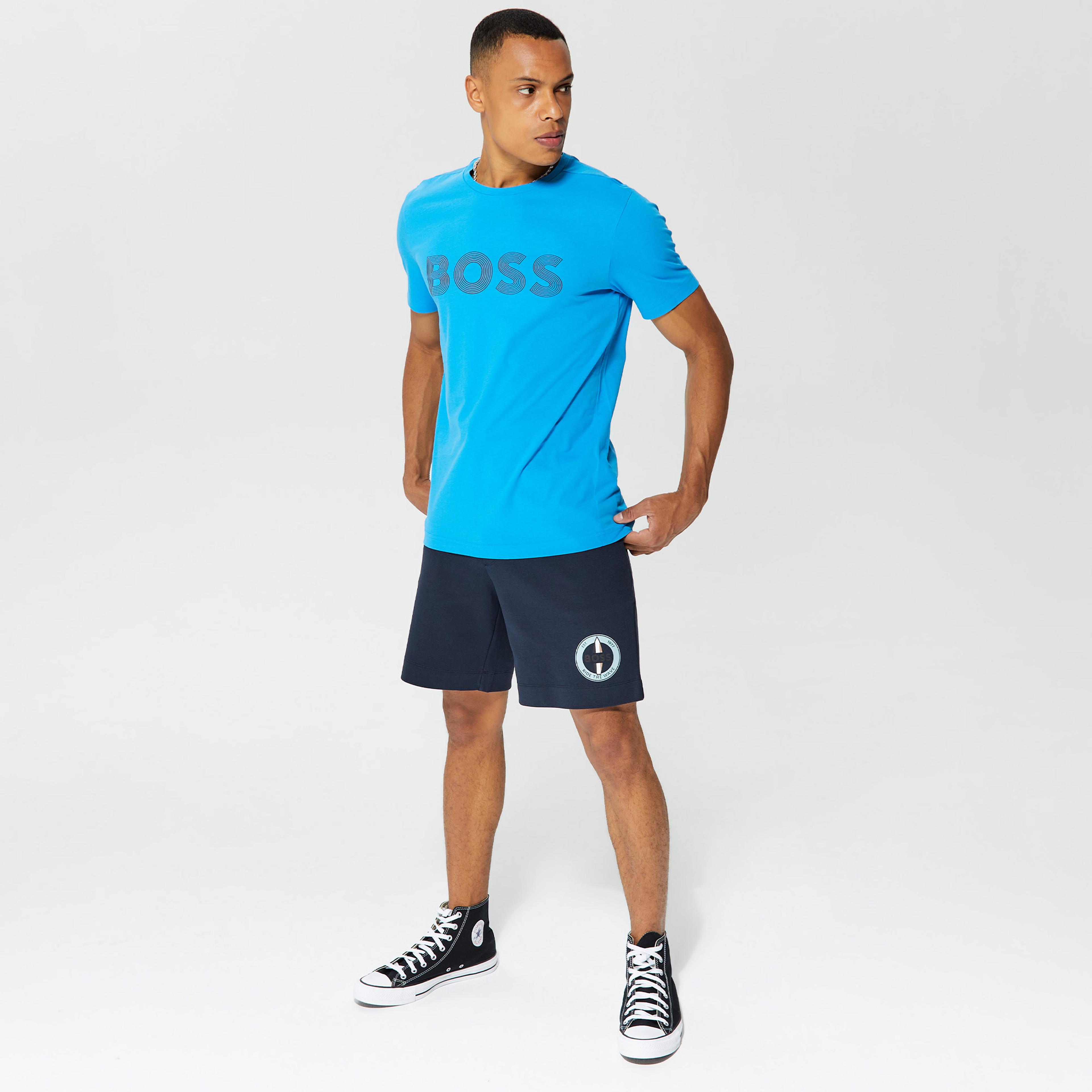 Boss Tee 6 Erkek Mavi T-Shirt