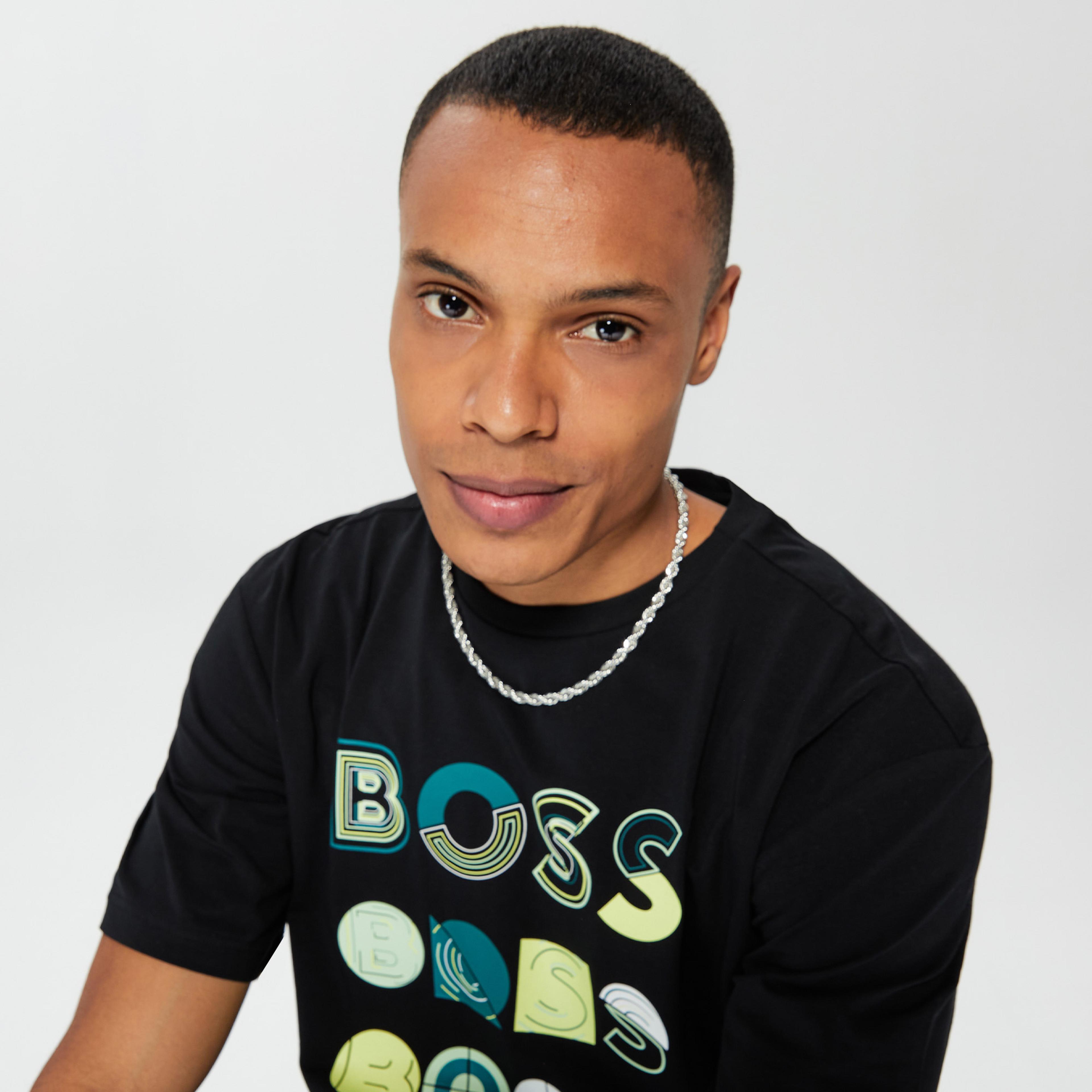 Boss Tee 3 Erkek Siyah T-Shirt