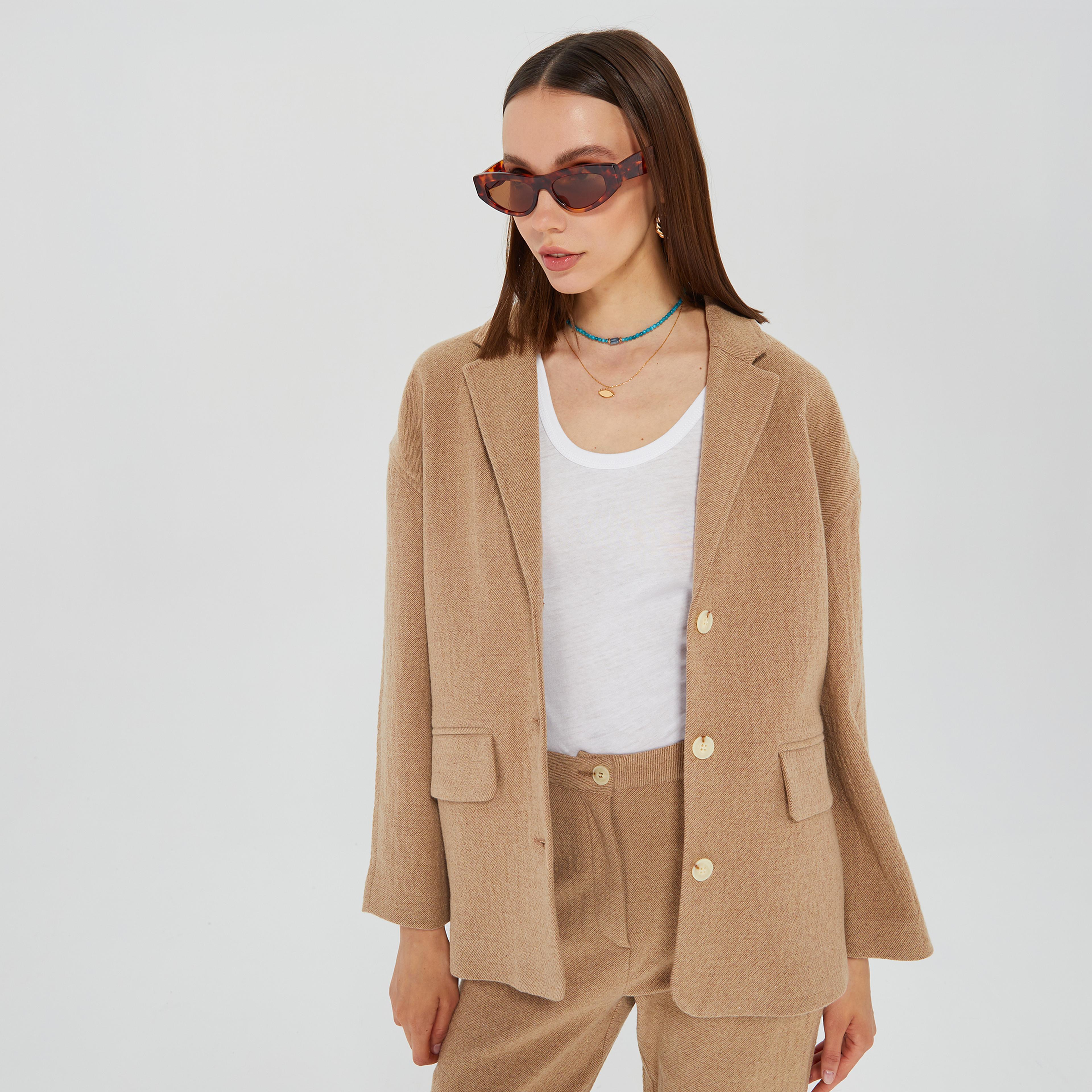 American Vintage Kadın Karamel Rengi Ceket
