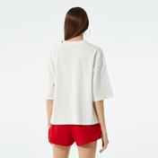 Common People Oversize Unisex Beyaz Crop T-Shirt