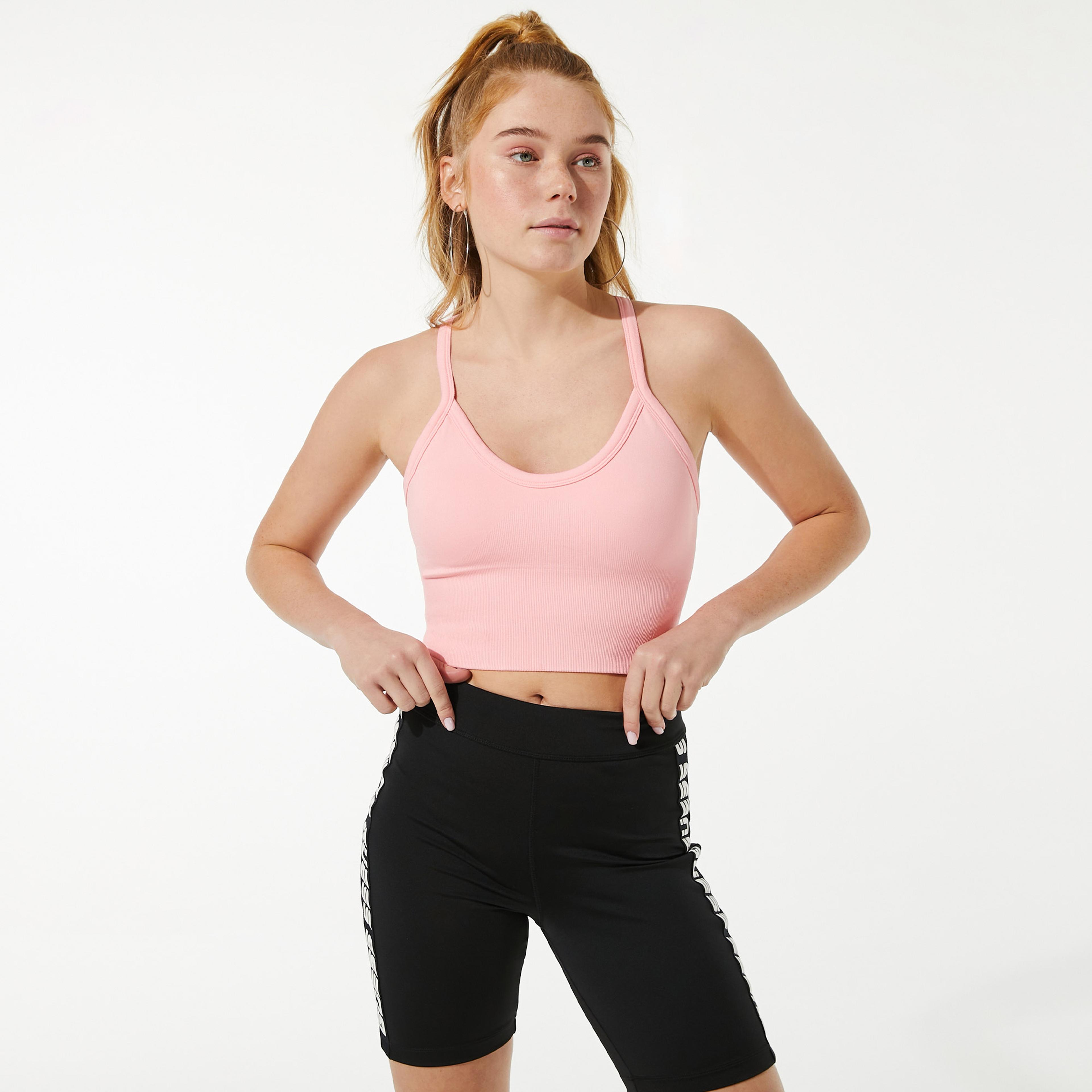 Guess Alma Seamless Active Kadın Pembe Bra