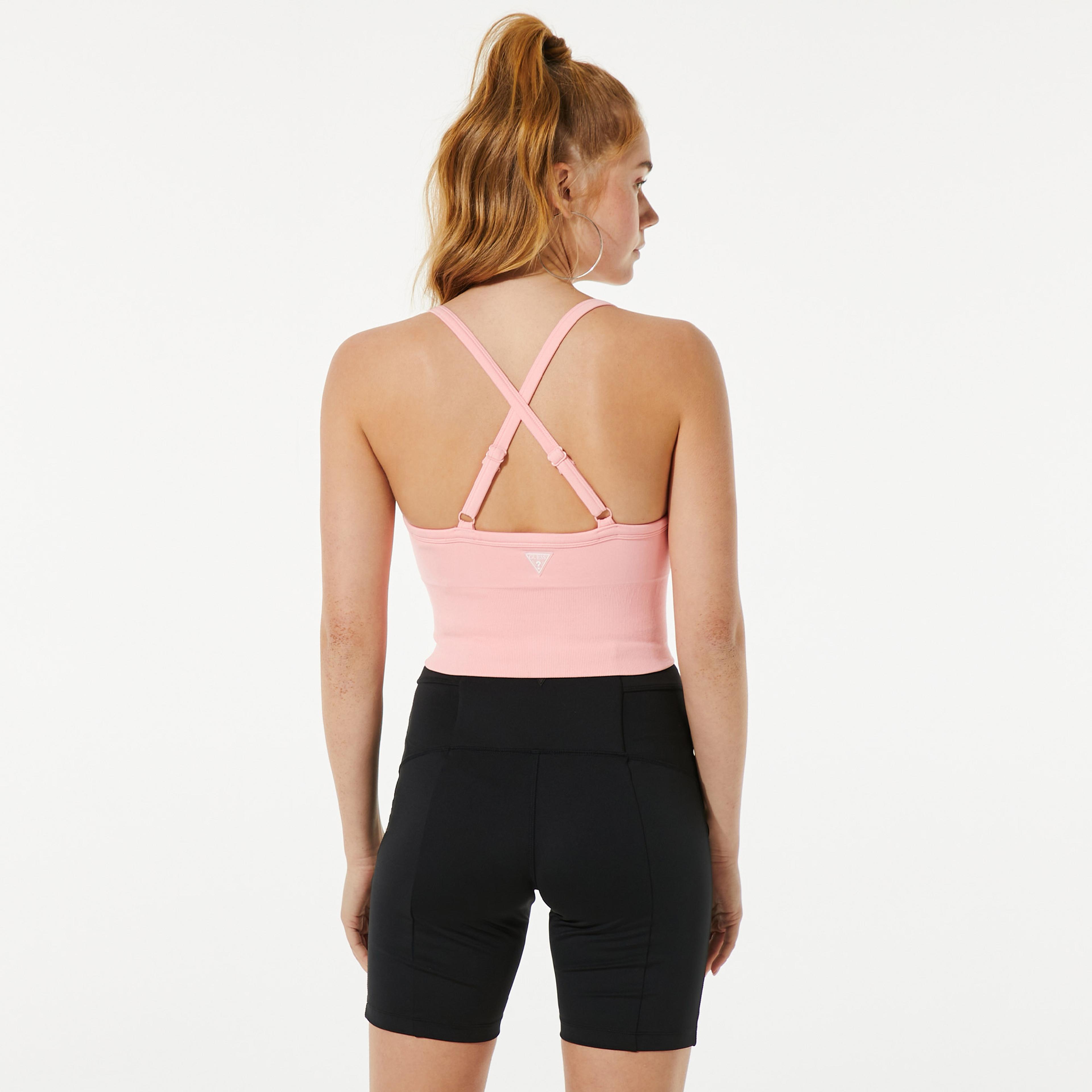 Guess Alma Seamless Active Kadın Pembe Bra