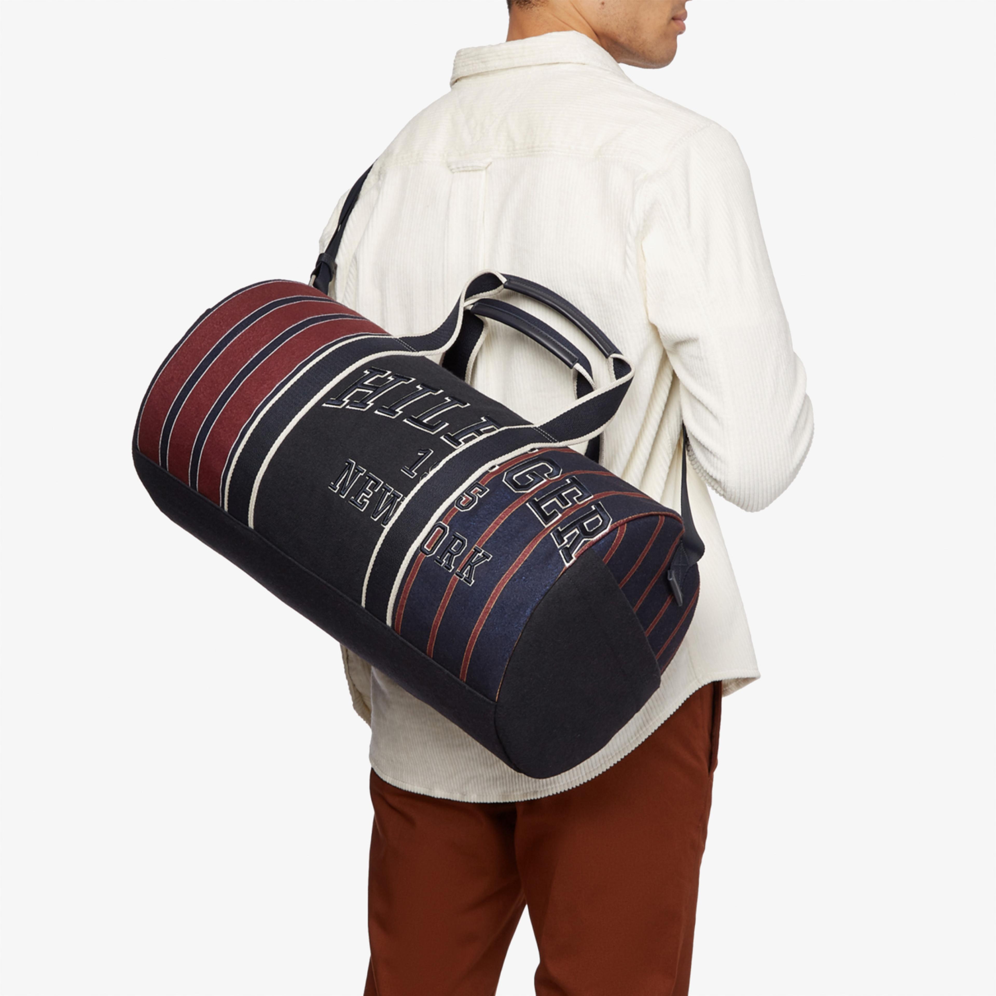 Tommy Hilfiger New Prep Barrel Bag Stripe Erkek Kırmızı Omuz Çantası