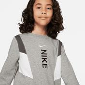 Nike Hybrid Fleece Çocuk Siyah/Gri/Gümüş Sweatshirt