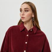 American Vintage Padow Kadın Bordo Gömlek
