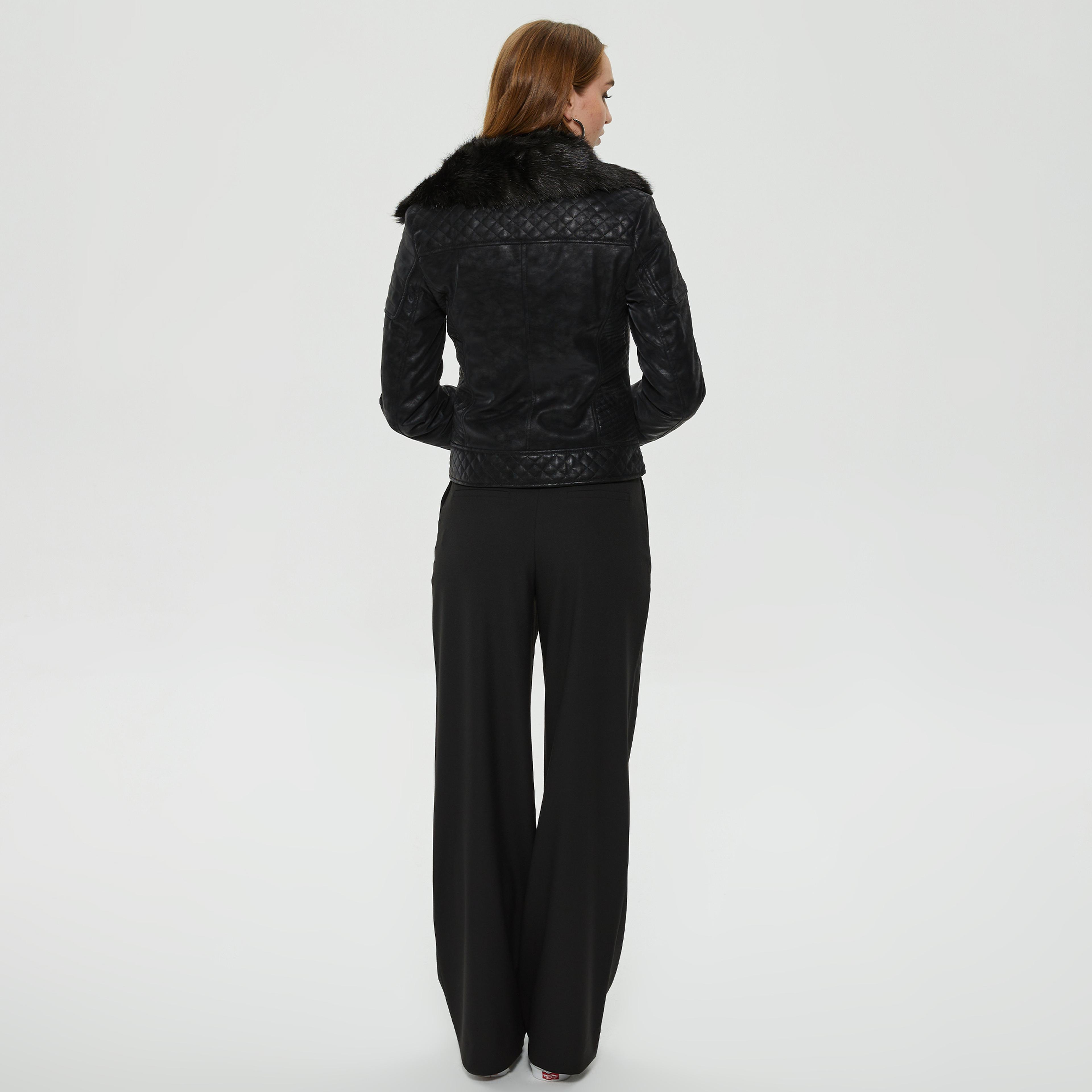 Guess Olivia Kadın Siyah Ceket