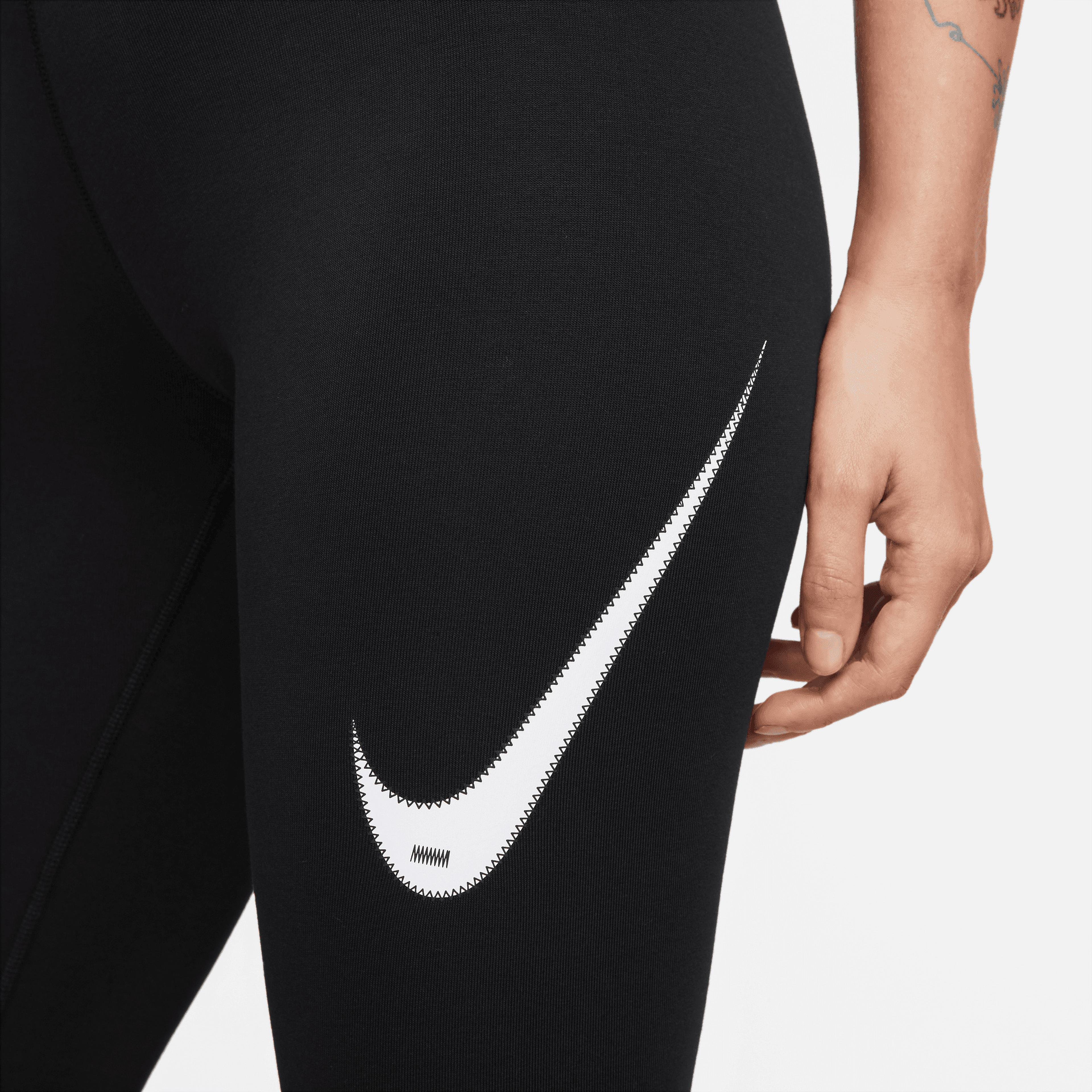 Nike Sportswear Swoosh Kadın Siyah Tayt