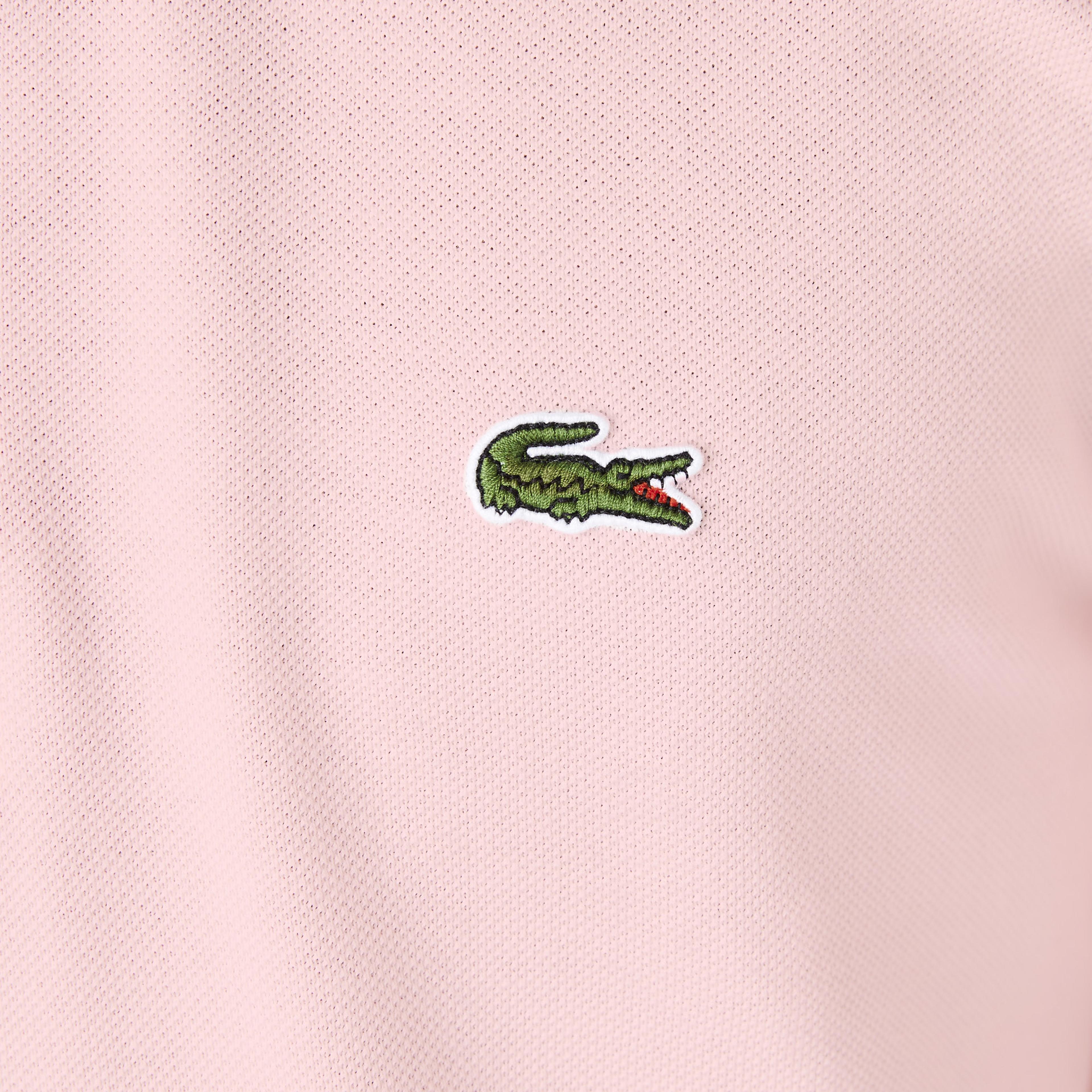 Lacoste Erkek Classic Fit Uzun Kollu Pembe Polo
