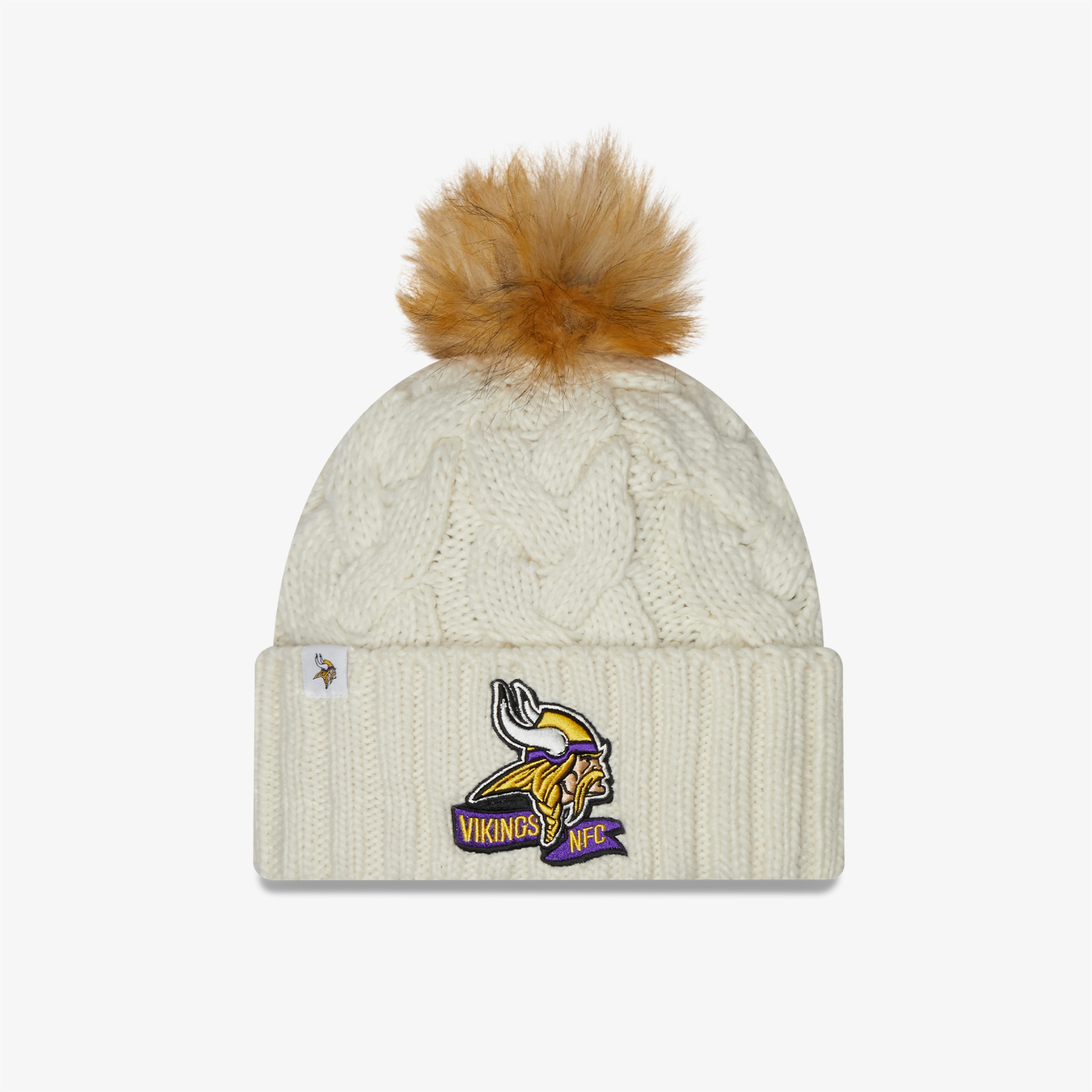 New Era Minnesota Vikings 2022 Sideline Unisex Bej Bere