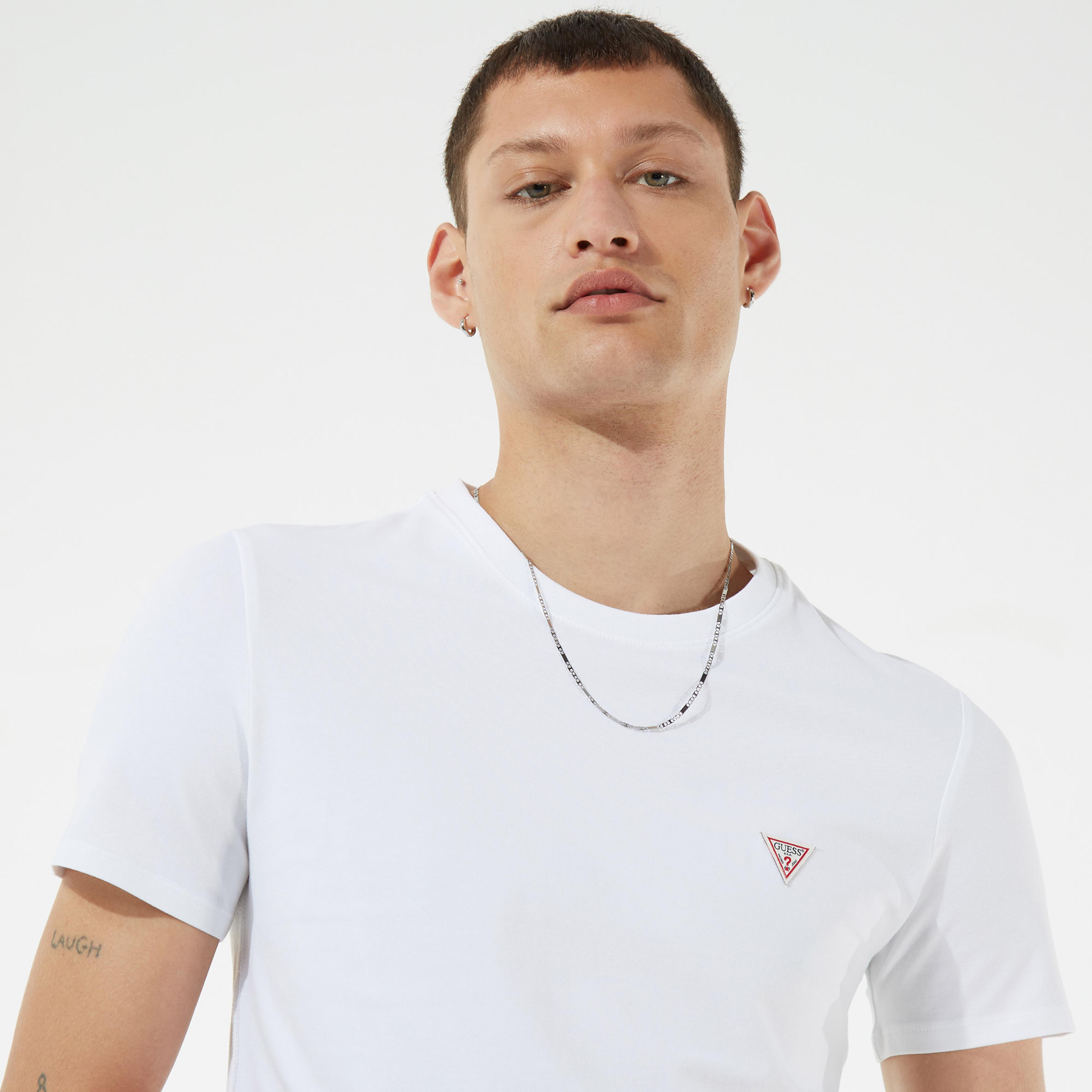 Guess Core Erkek Beyaz T-Shirt