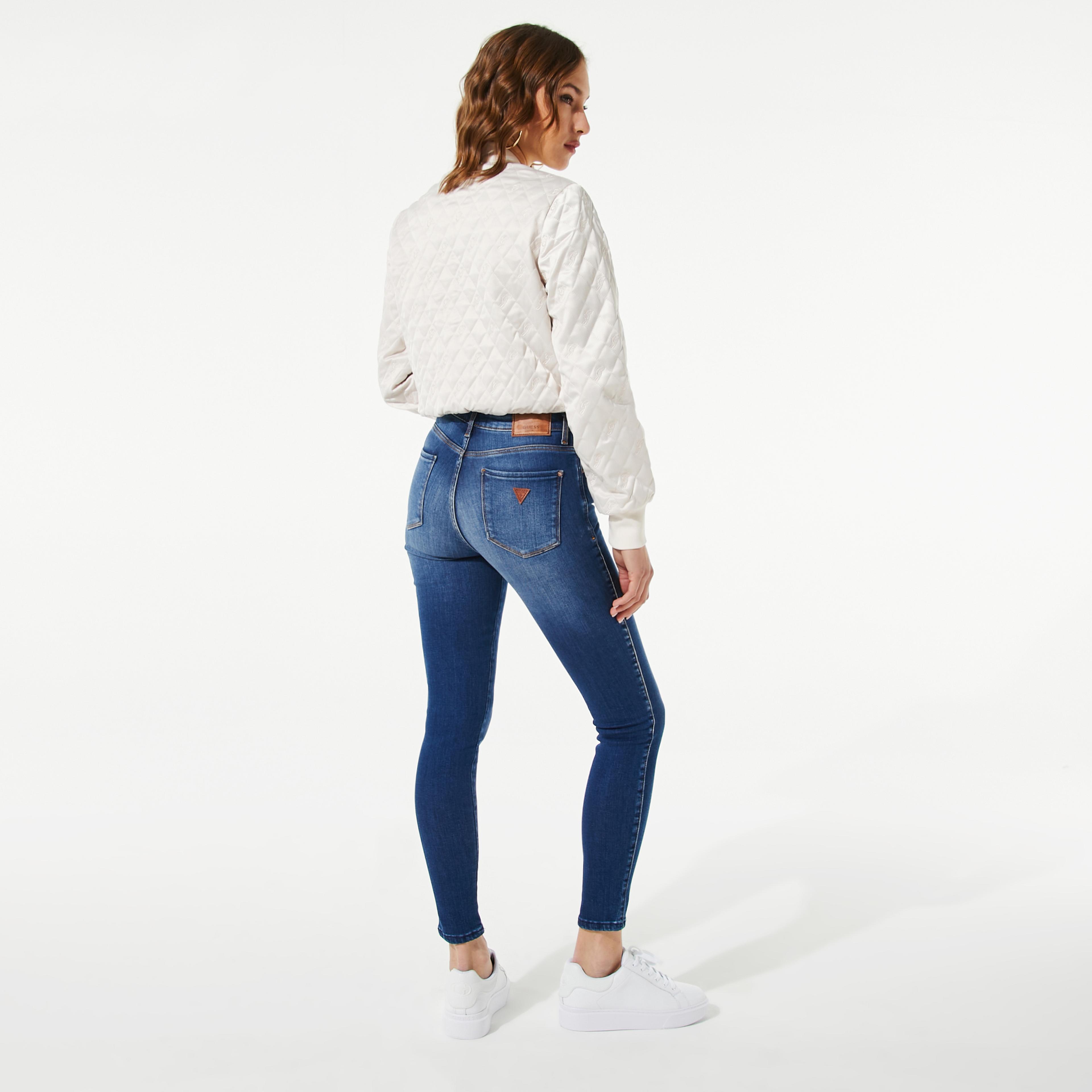 Guess Sexy Curve Kadın Mavi Pantolon